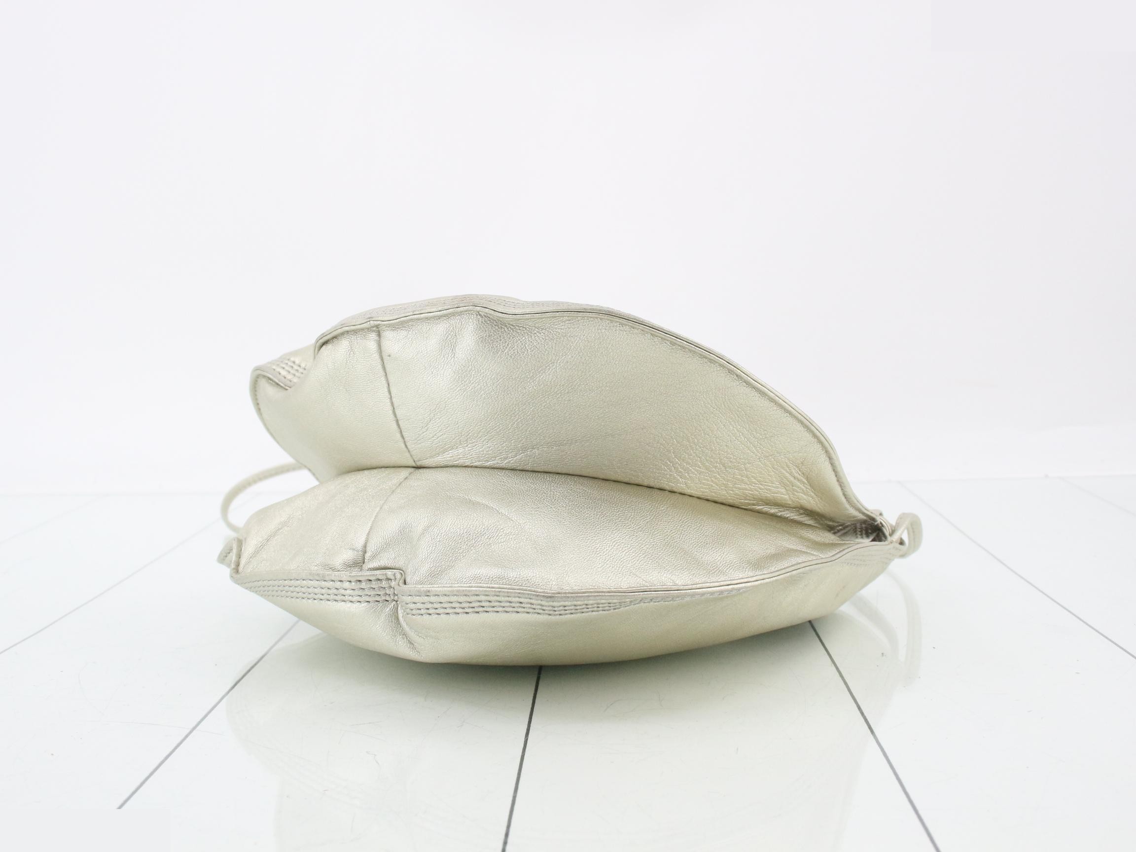 Anagram Leather Drawstring Shoulder Bag — view 6