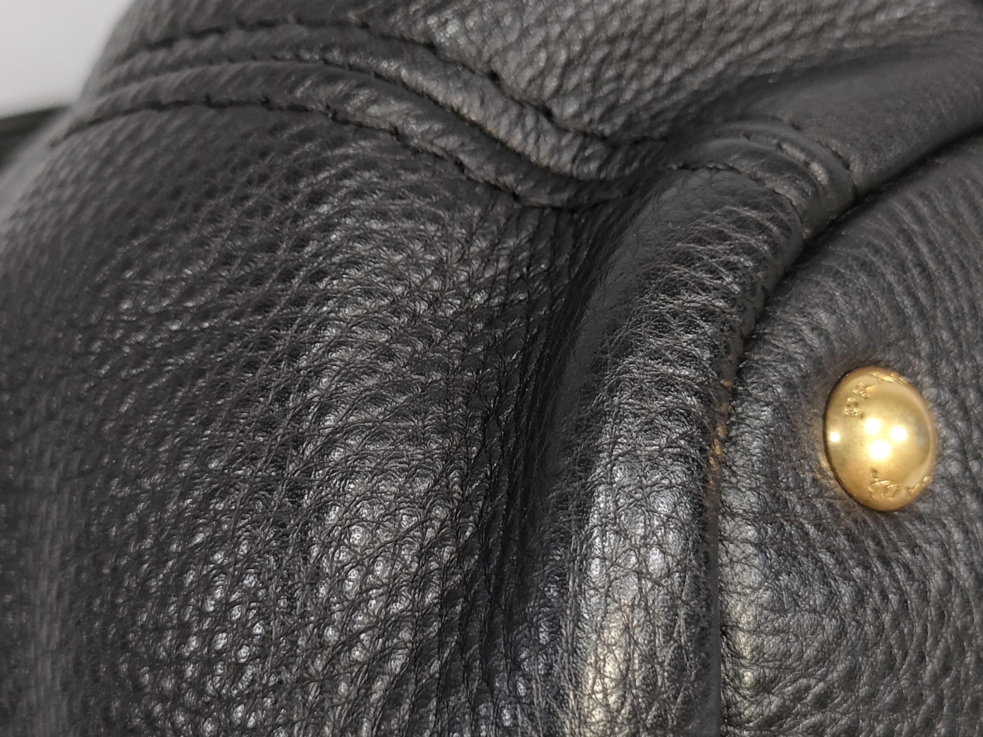 Black Leather Tote Bag (Handbag) — view 6