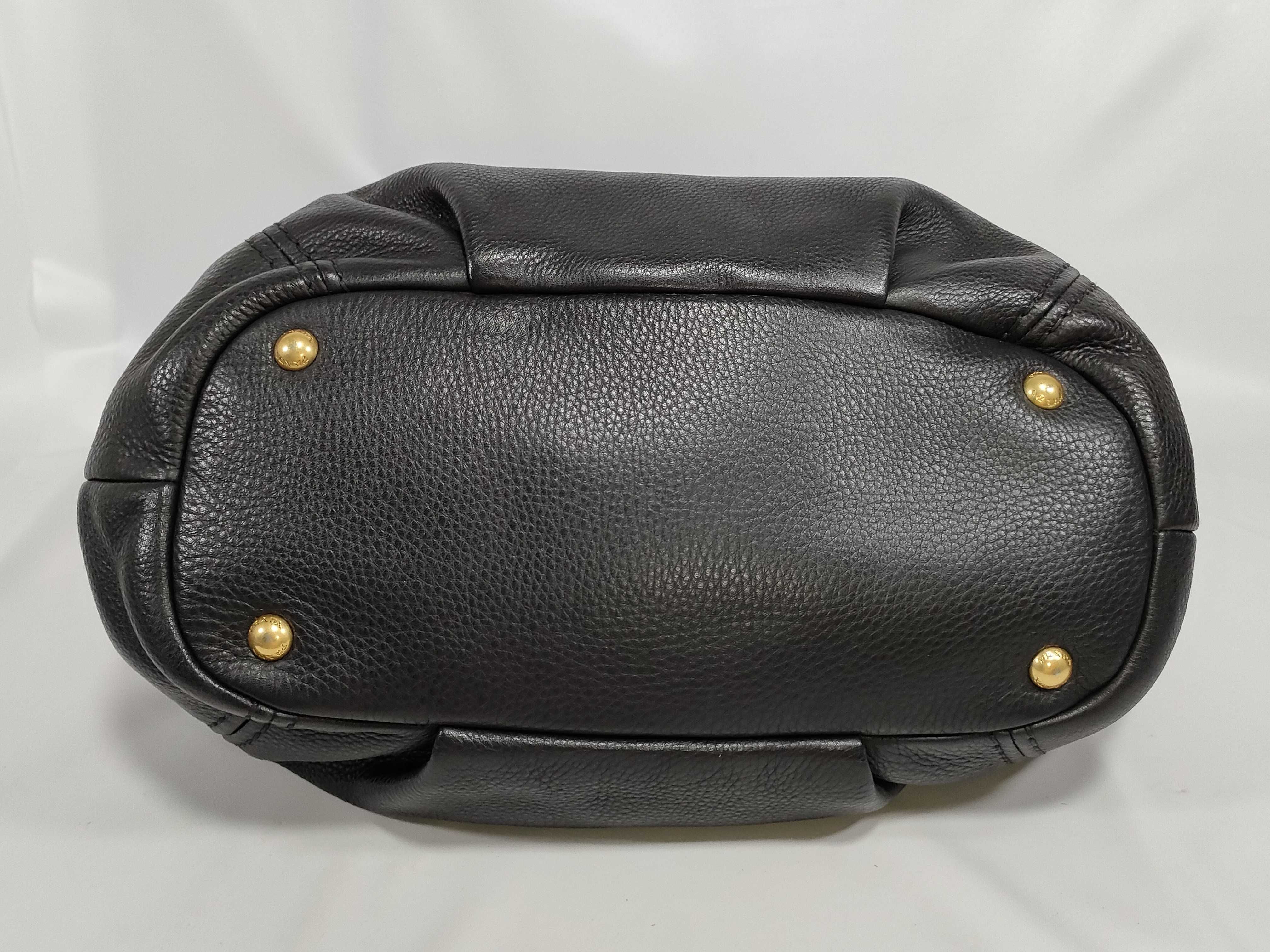 Black Leather Tote Bag (Handbag) — view 7
