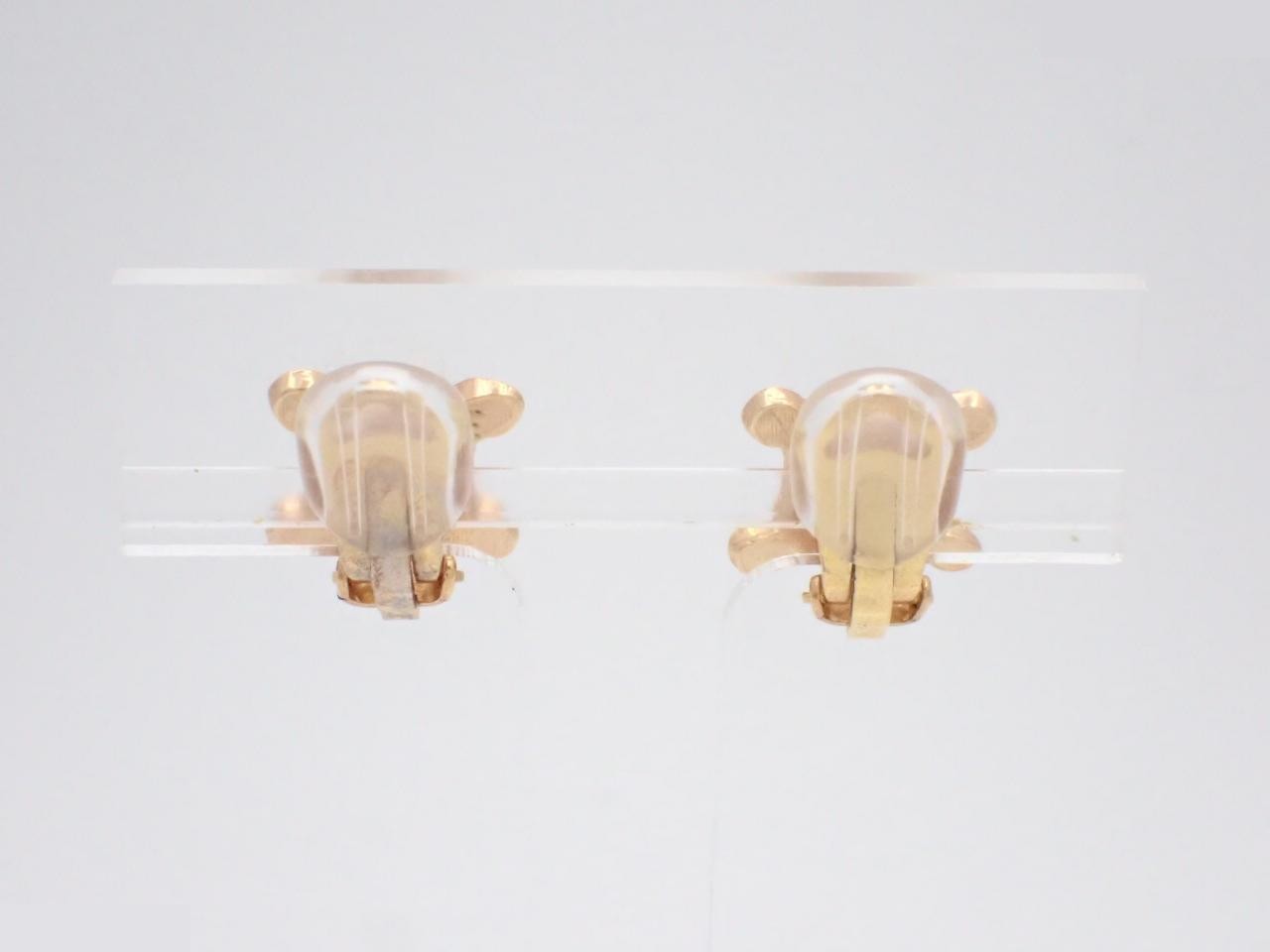 Triomphe earrings, rhinestone, gold — view 2