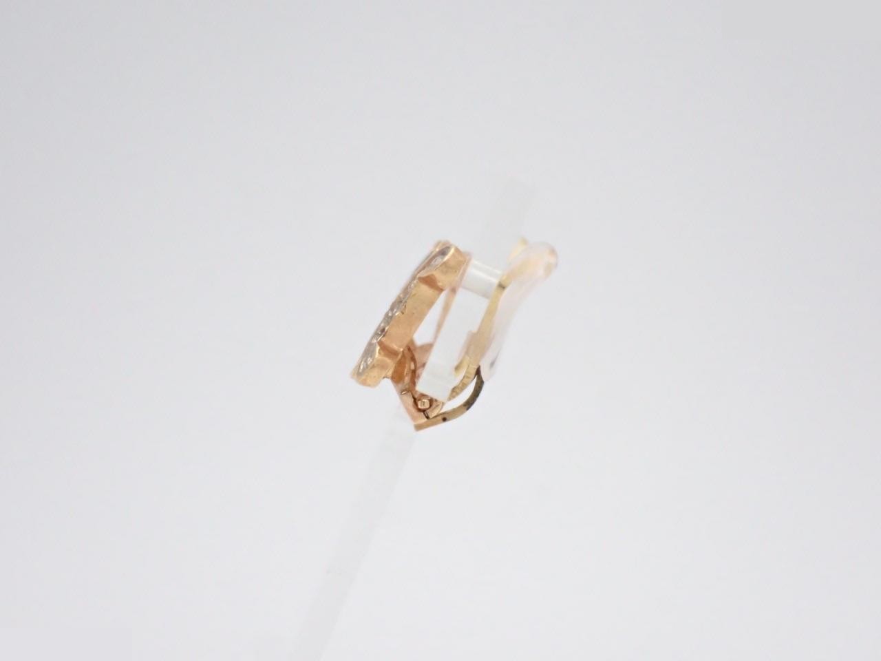 Triomphe earrings, rhinestone, gold — view 3