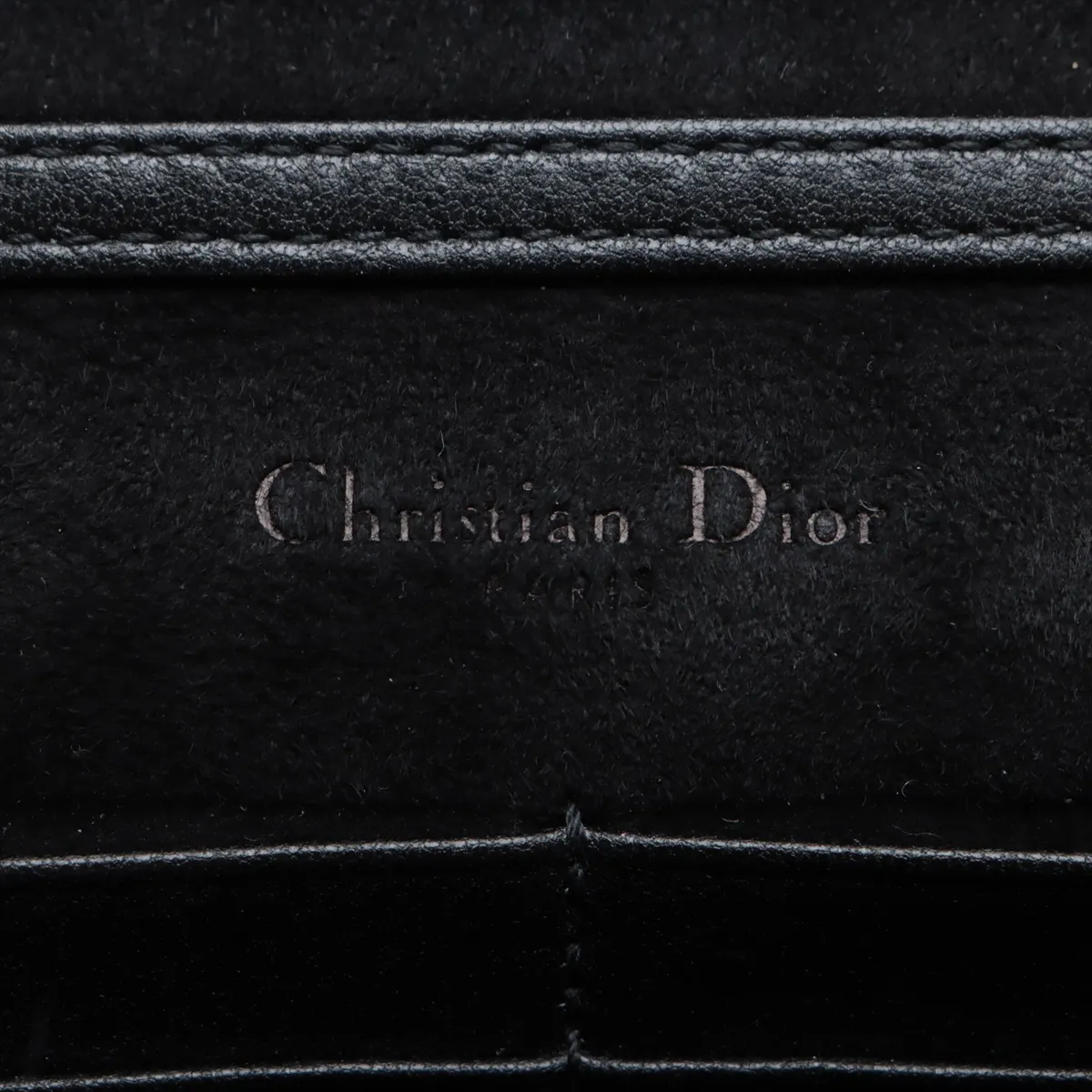 Diorama Leather Chain Shoulder Bag, Black — view 8