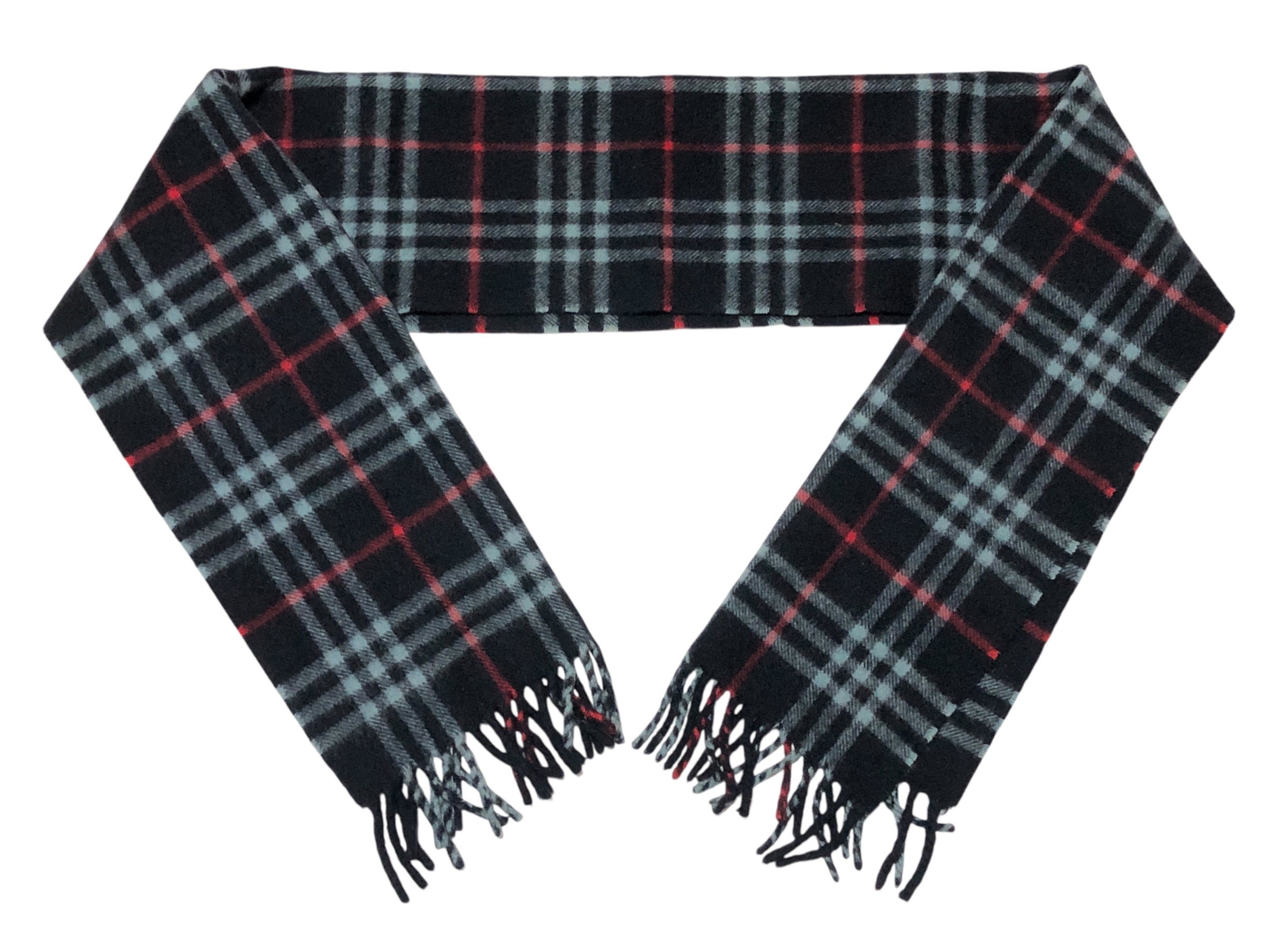 scarf, check pattern, 100% cashmere. — view 2