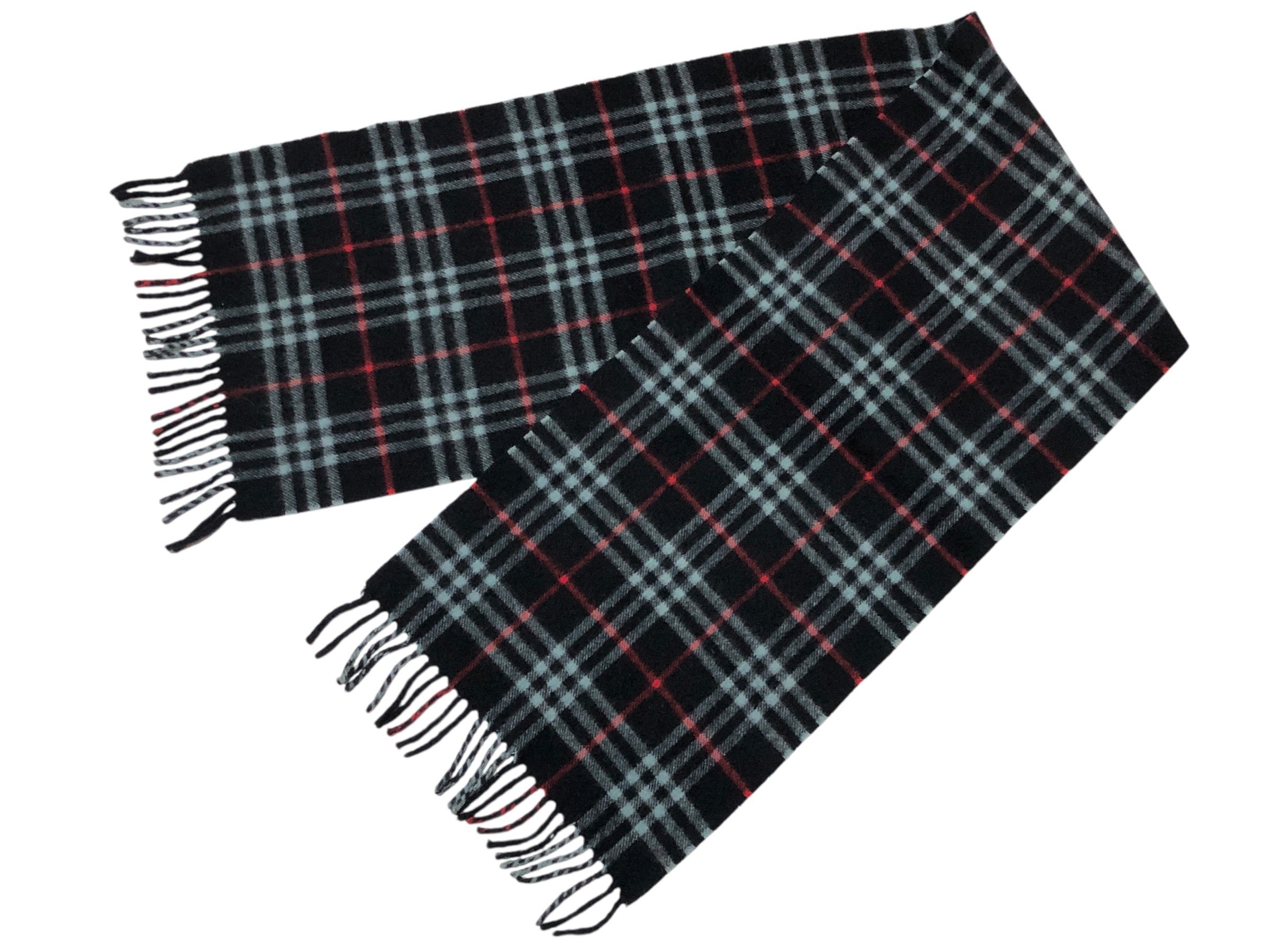 scarf, check pattern, 100% cashmere. — view 4