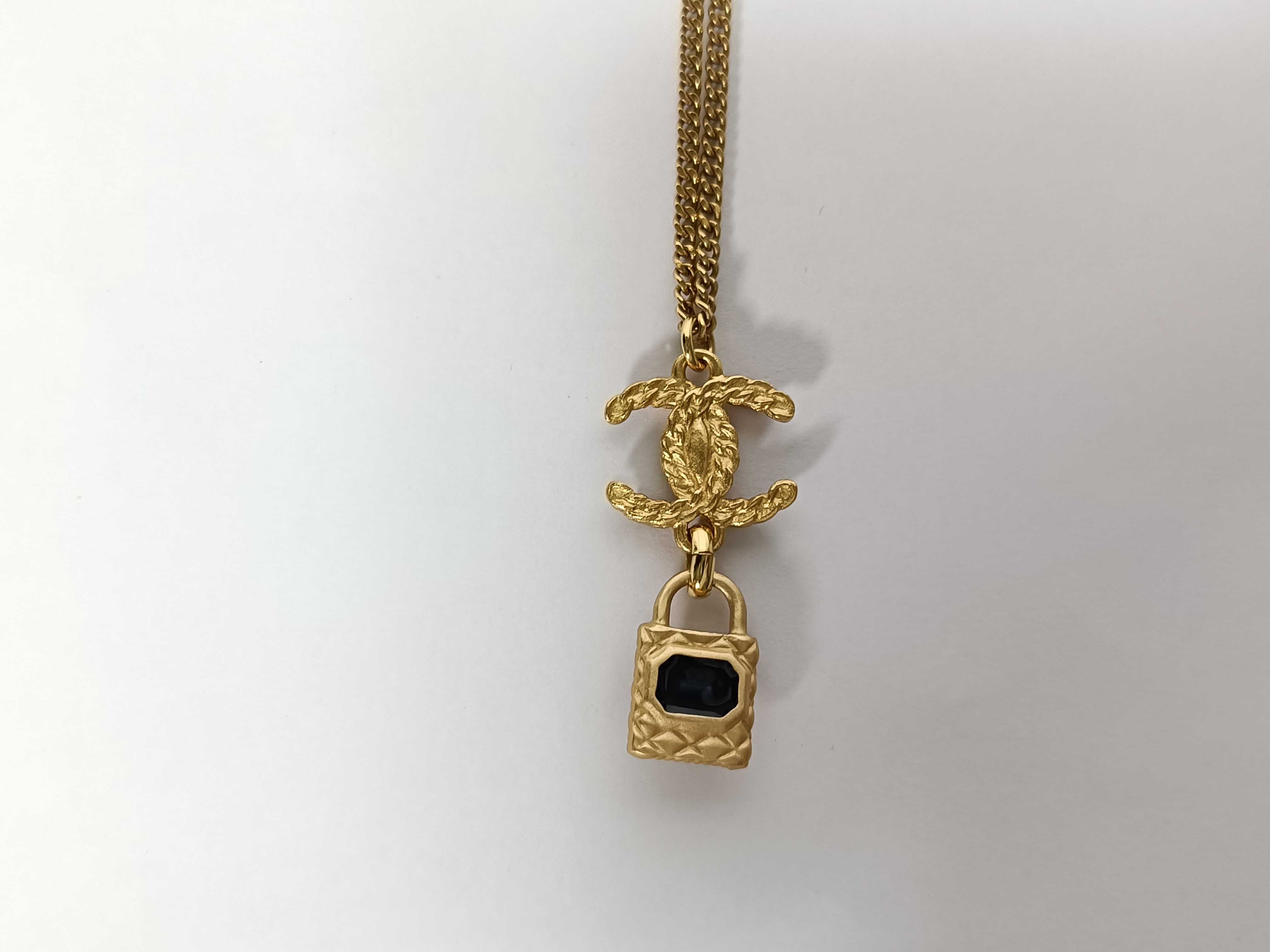 Coco Mark Padlock Necklace A20C Necklace — view 3