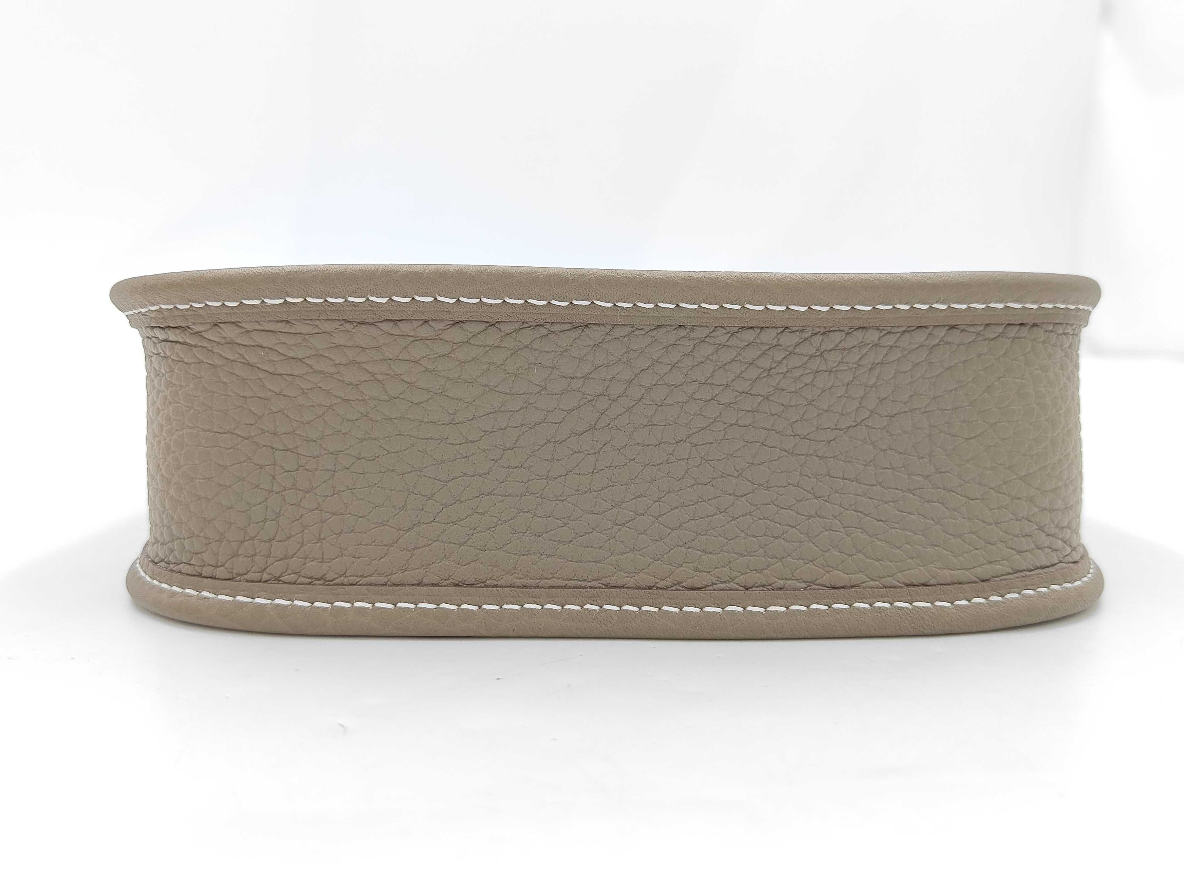 Evelyne TPM Taurillon leather, Etoupe color, silver hardware, K stamp, shoulder bag — view 4