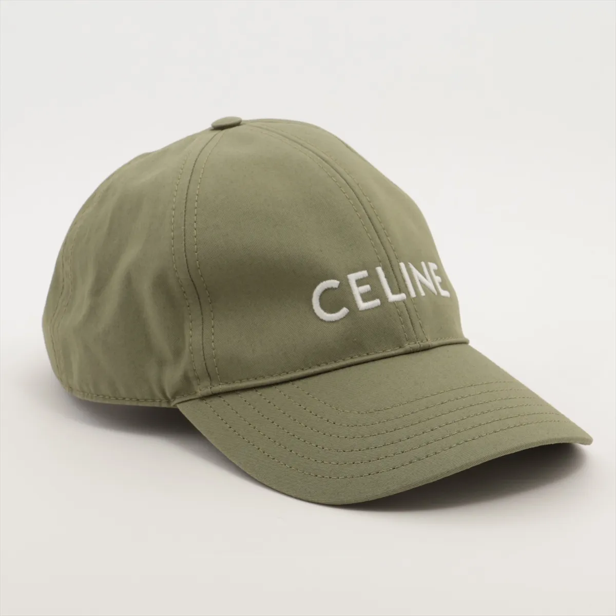 2AUA1969P Logo Cap, Size L, Cotton, Green, Shows signs of wear, — view 2