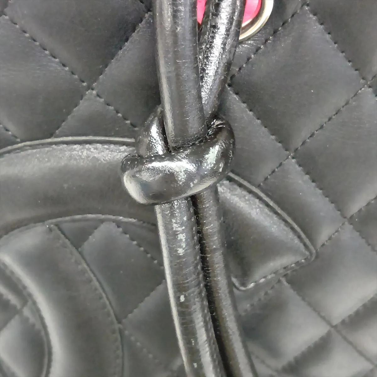 Cambon Line Lambskin Tote Bag, Black with Silver Hardware, 9121276 (Serial Number 9) — view 11