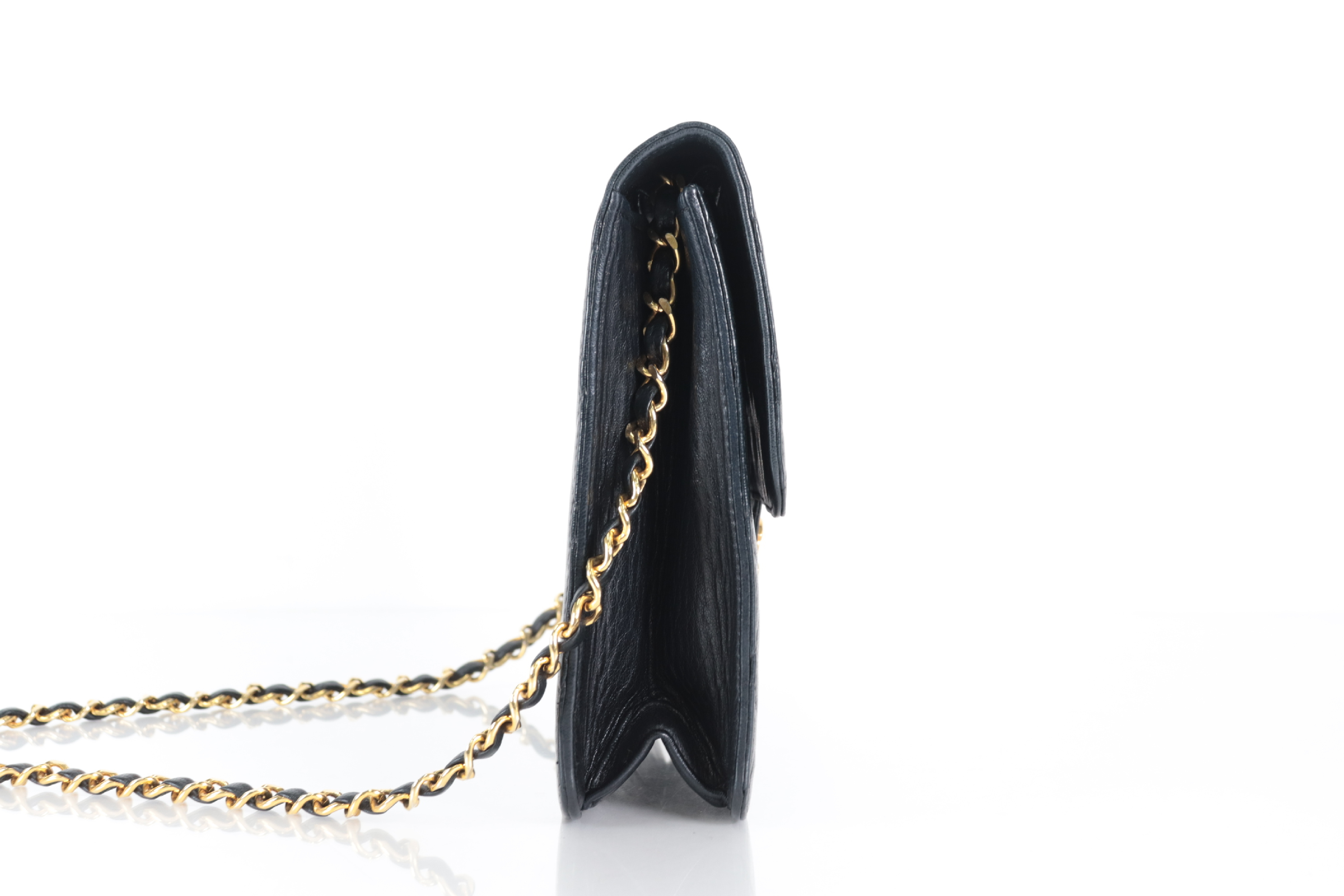 Matelassé Lambskin Push Chain Shoulder Bag (Series 7) — view 3