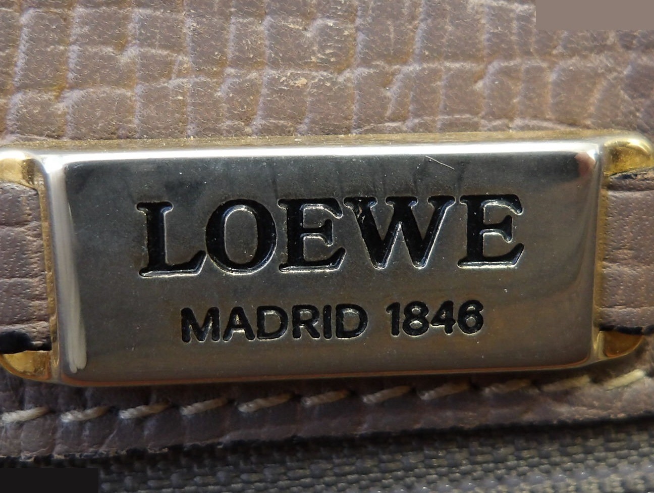 shoulder bag with gold hardware — view 4