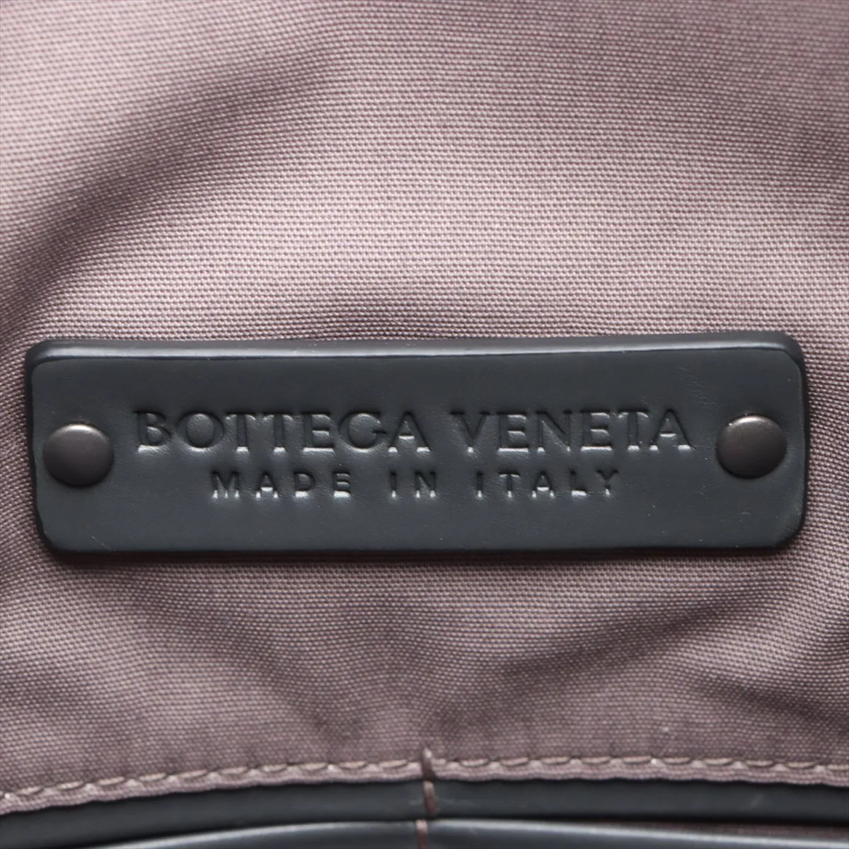 Intrecciato Leather Backpack/Rucksack Gray — view 13