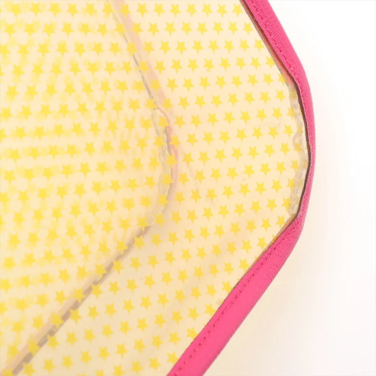 Children's 550763 Vinyl x Leather Handbag Yellow x Pink — view 9