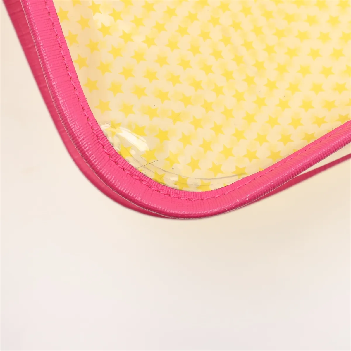 Children's 550763 Vinyl x Leather Handbag Yellow x Pink — view 10