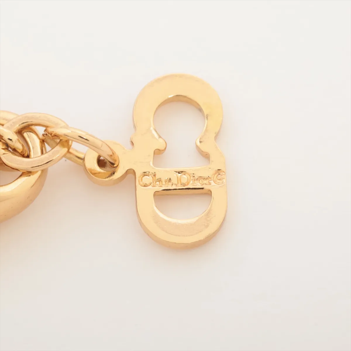 CD logo necklace, GP gold, — view 4