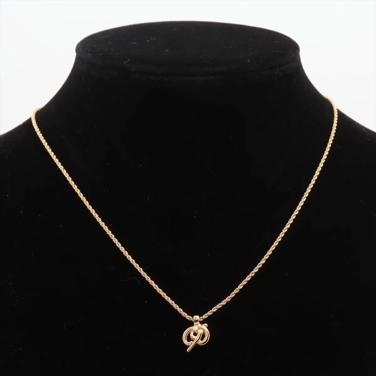 CD logo necklace, GP gold, — view 5