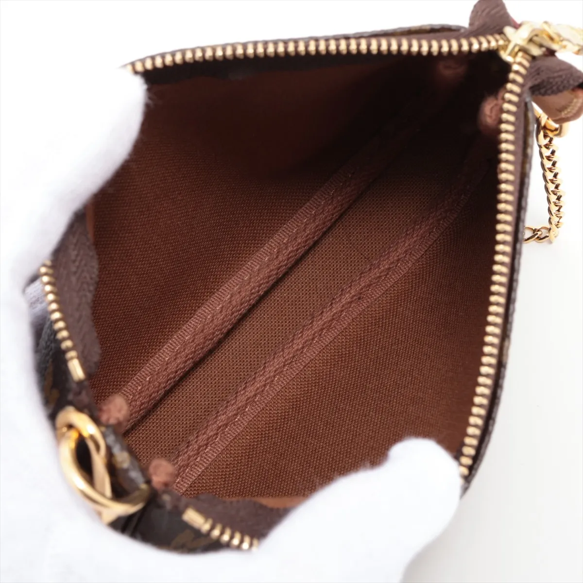 Monogram Mini Pochette Accessory M58009 SF0158 Brown — view 6
