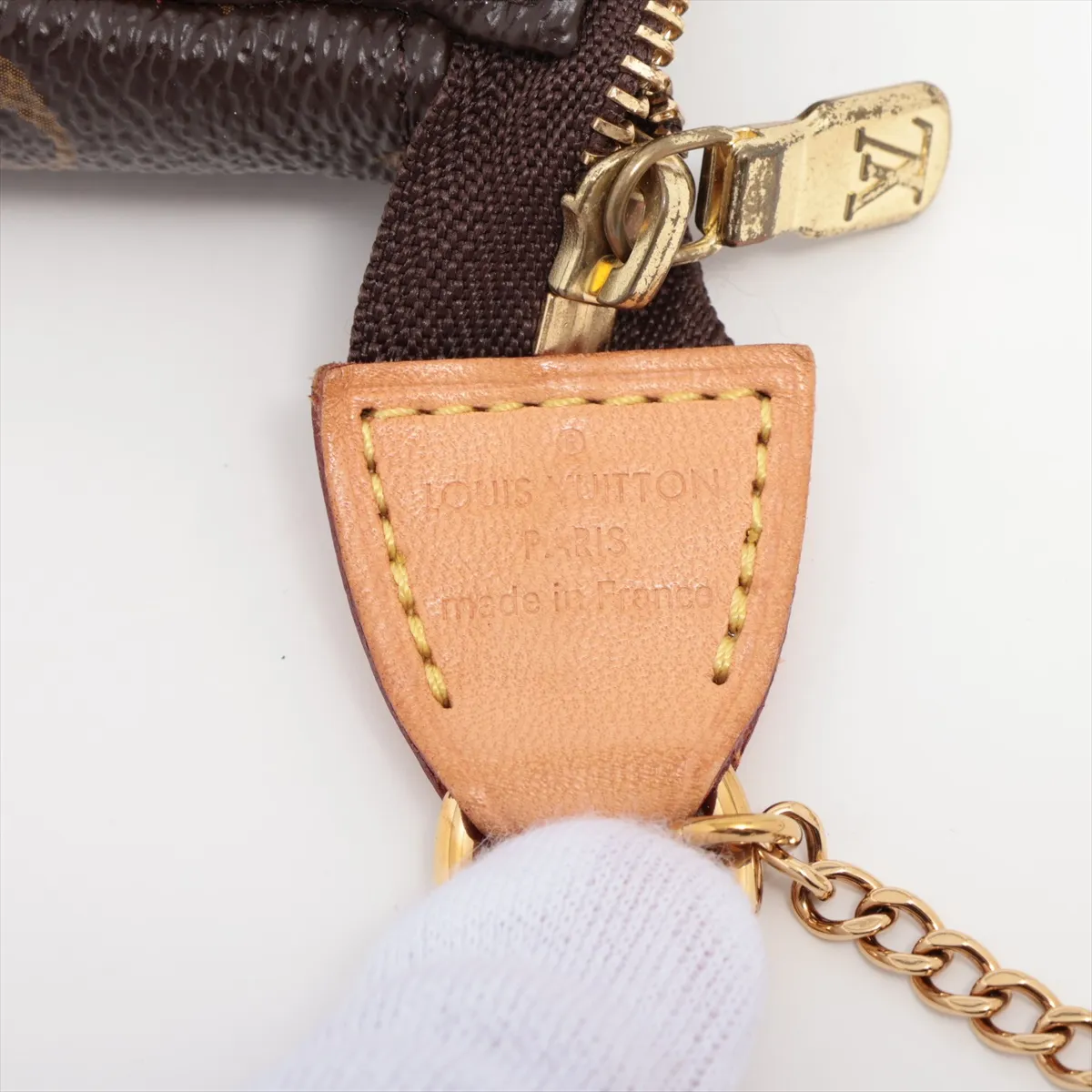 Monogram Mini Pochette Accessory M58009 SF0158 Brown — view 7