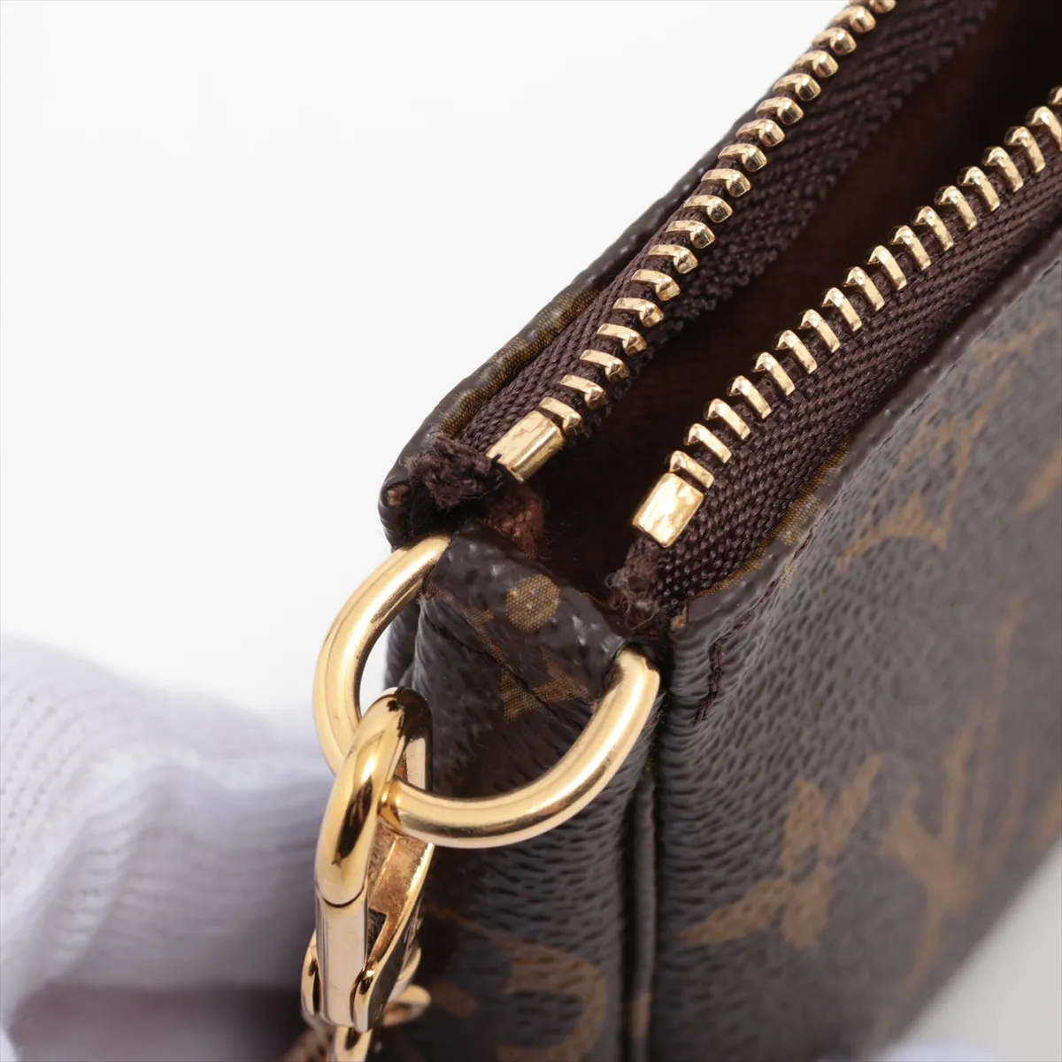 Monogram Mini Pochette Accessory M58009 SF0158 Brown — view 8