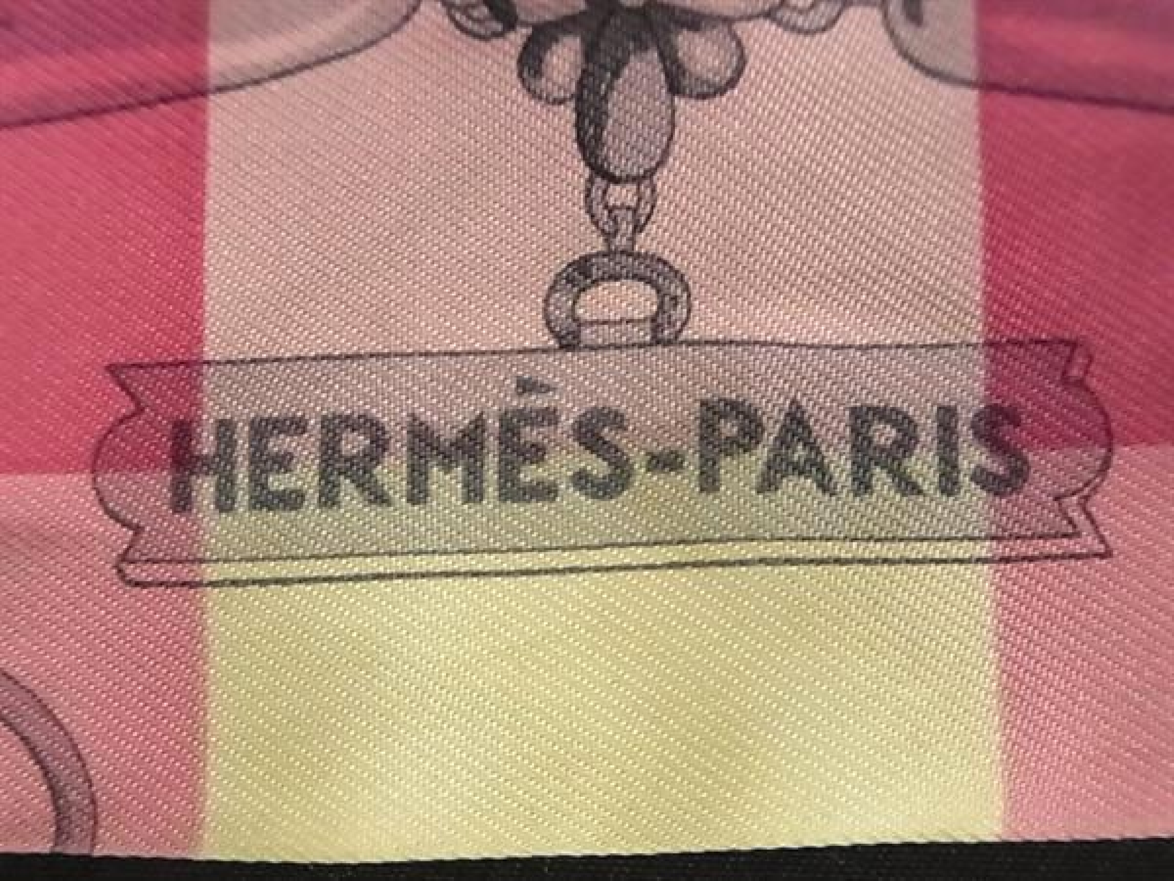 Mole Eggle Vichy Twilly 100% Silk Ribbon Scarf Women's Pink x Multicolor FY3934 Other Accessories — view 3