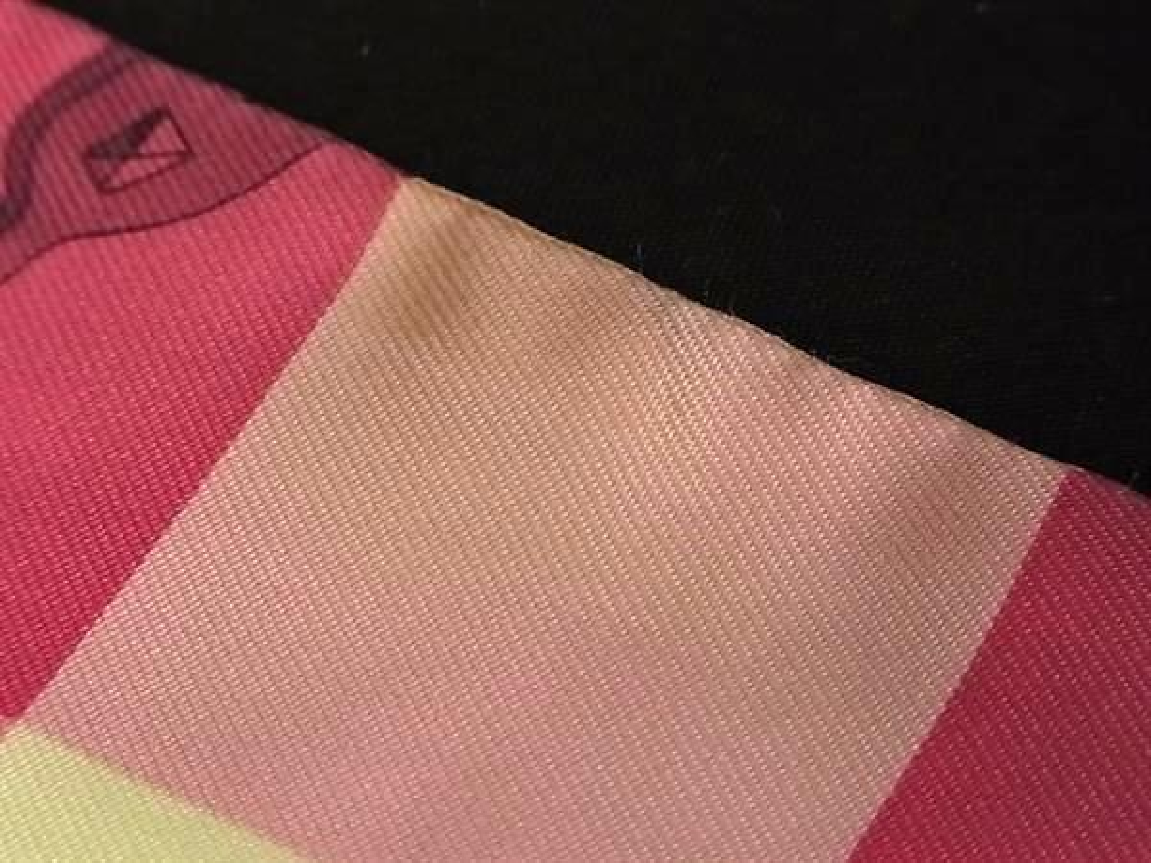 Mole Eggle Vichy Twilly 100% Silk Ribbon Scarf Women's Pink x Multicolor FY3934 Other Accessories — view 6