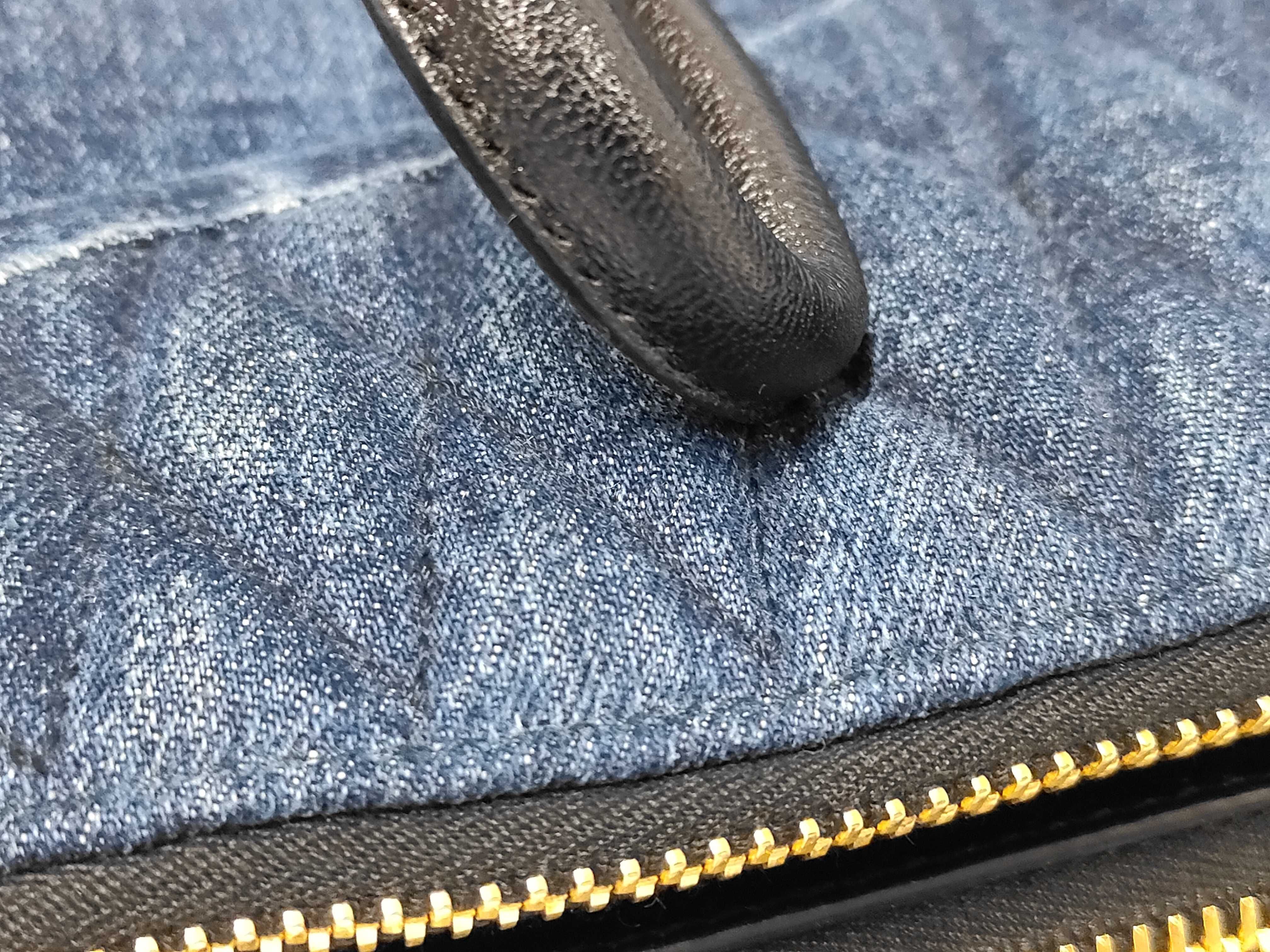 denim quilted biker handbag RN1031 handbag — view 8