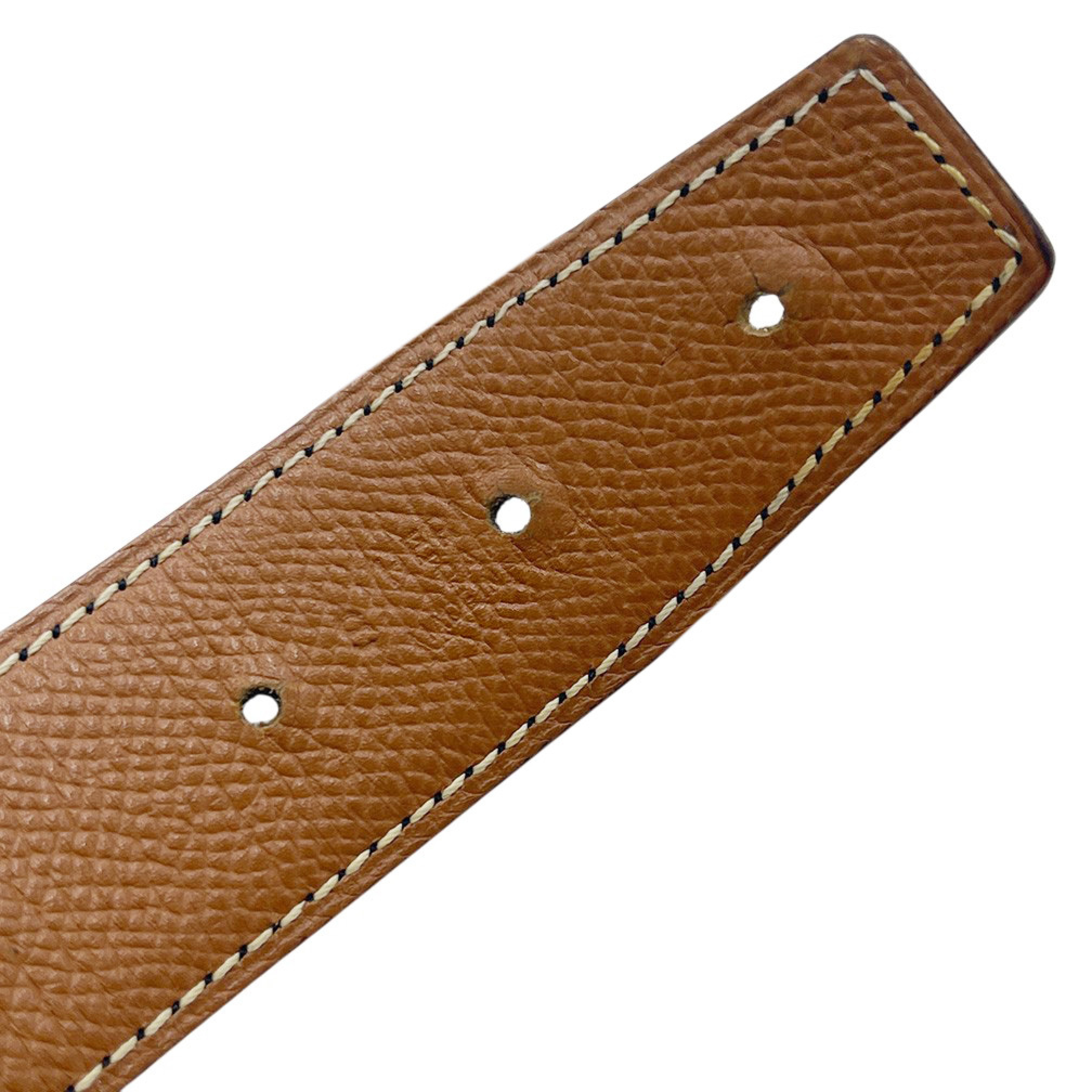 Constance H-belt, reversible leather belt, size 65, black. — view 8