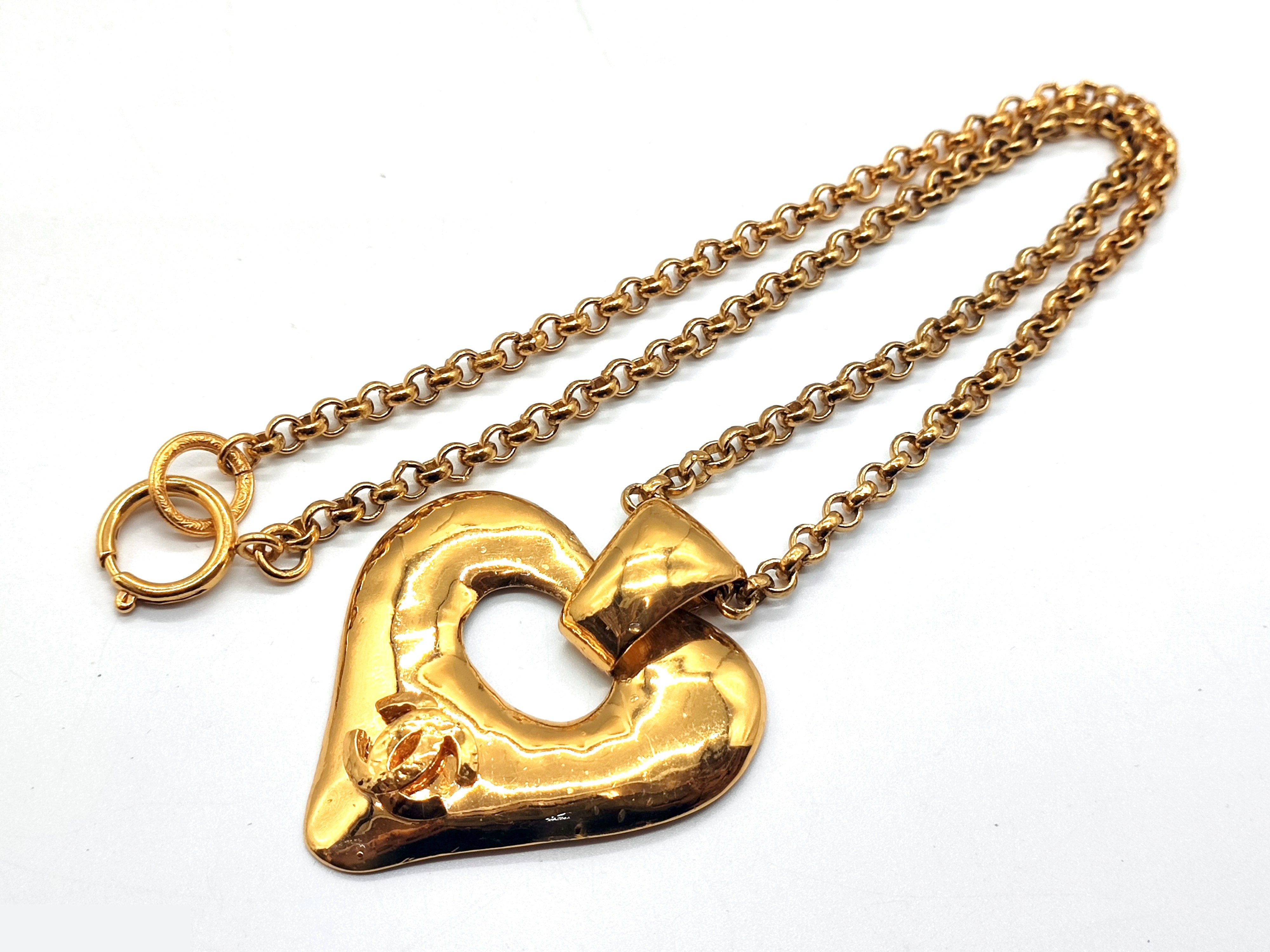 Coco Mark Big Heart Necklace 93P, Chain approx. 55cm — view 4