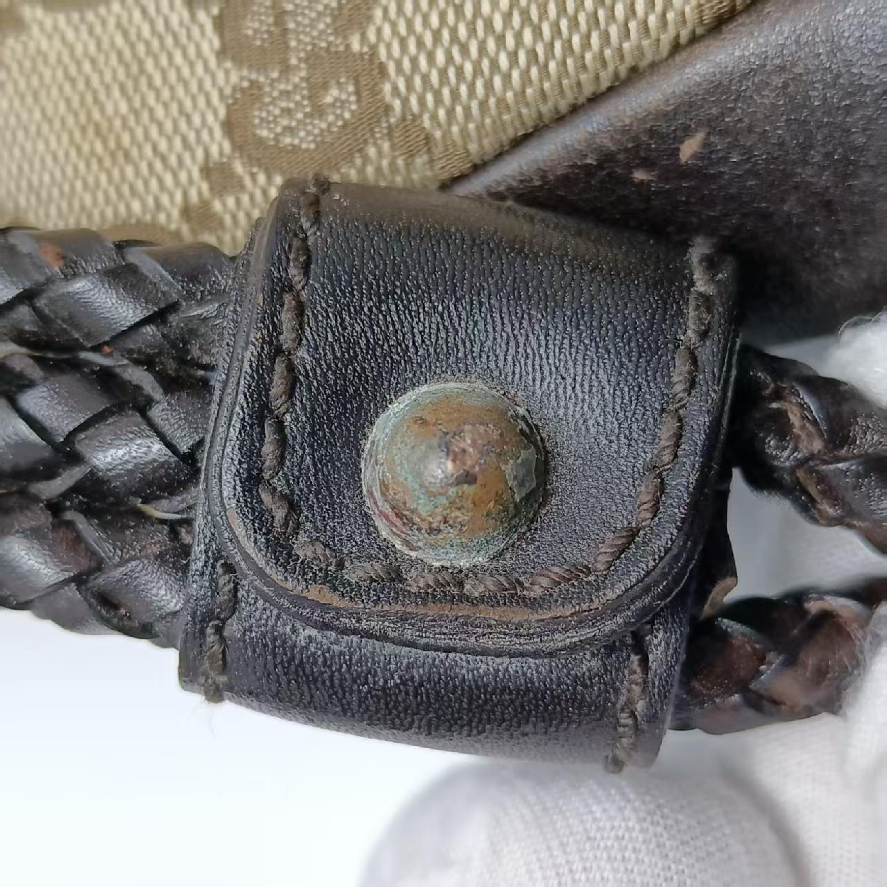 other line canvas shoulder bag 109106 shoulder bag — view 14