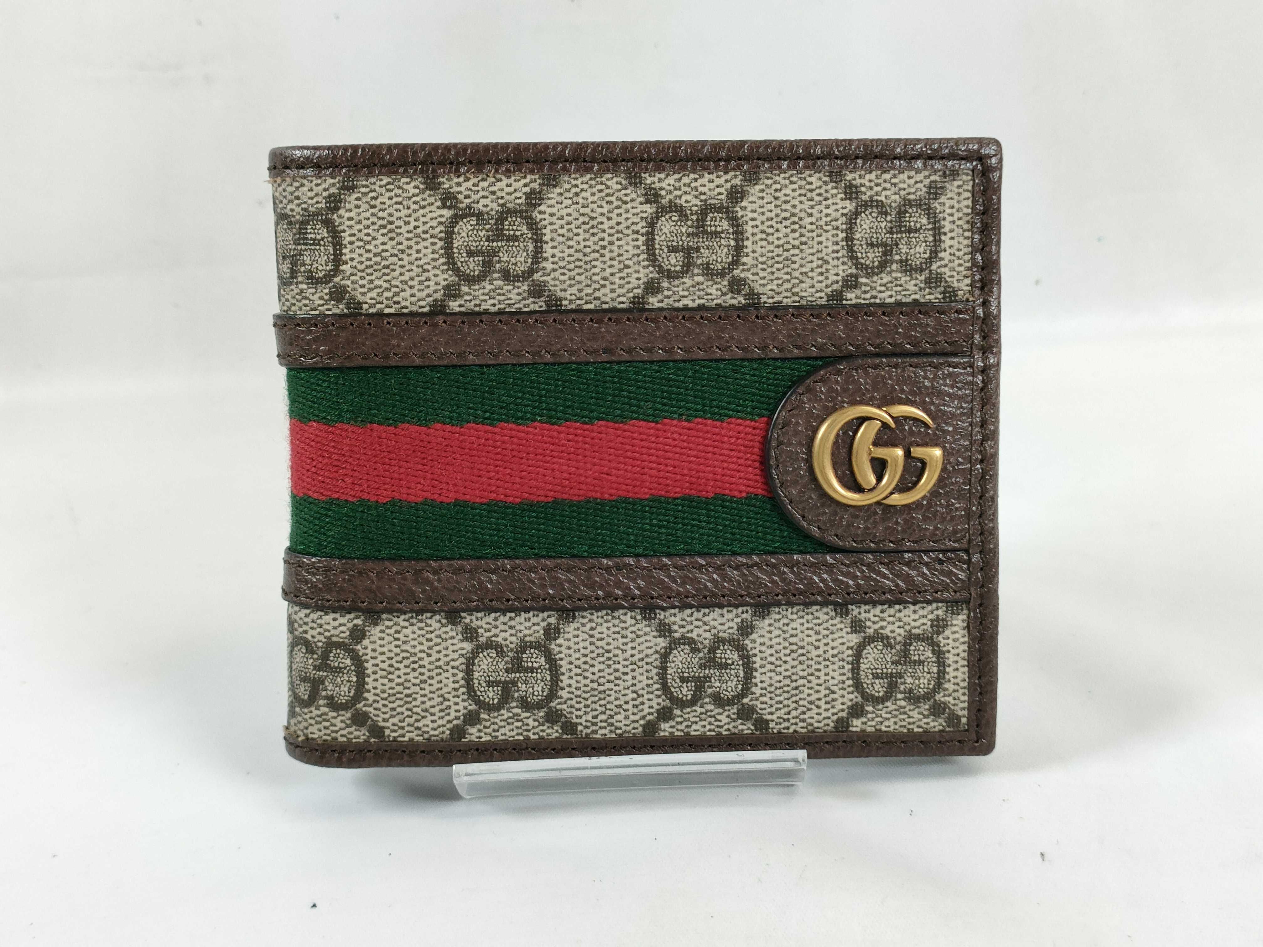 GG Supreme Marmont GG Supreme Sherry Line Folding Wallet