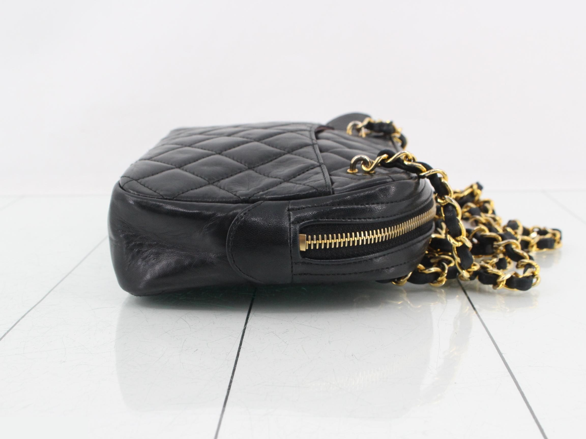 Matelassé Lambskin Mini Chain Shoulder Bag — view 3