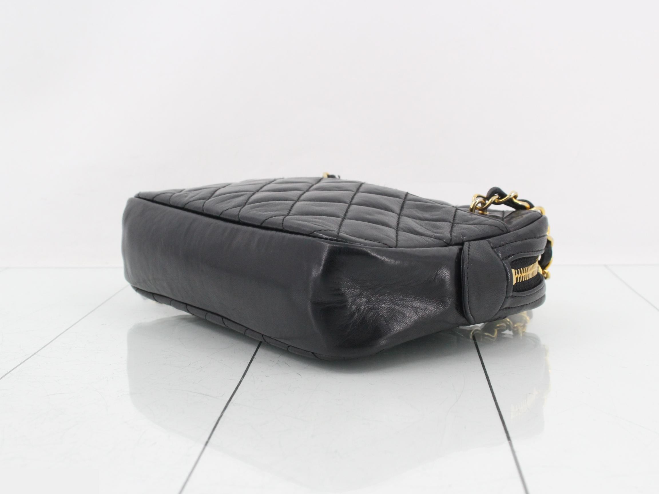 Matelassé Lambskin Mini Chain Shoulder Bag — view 6