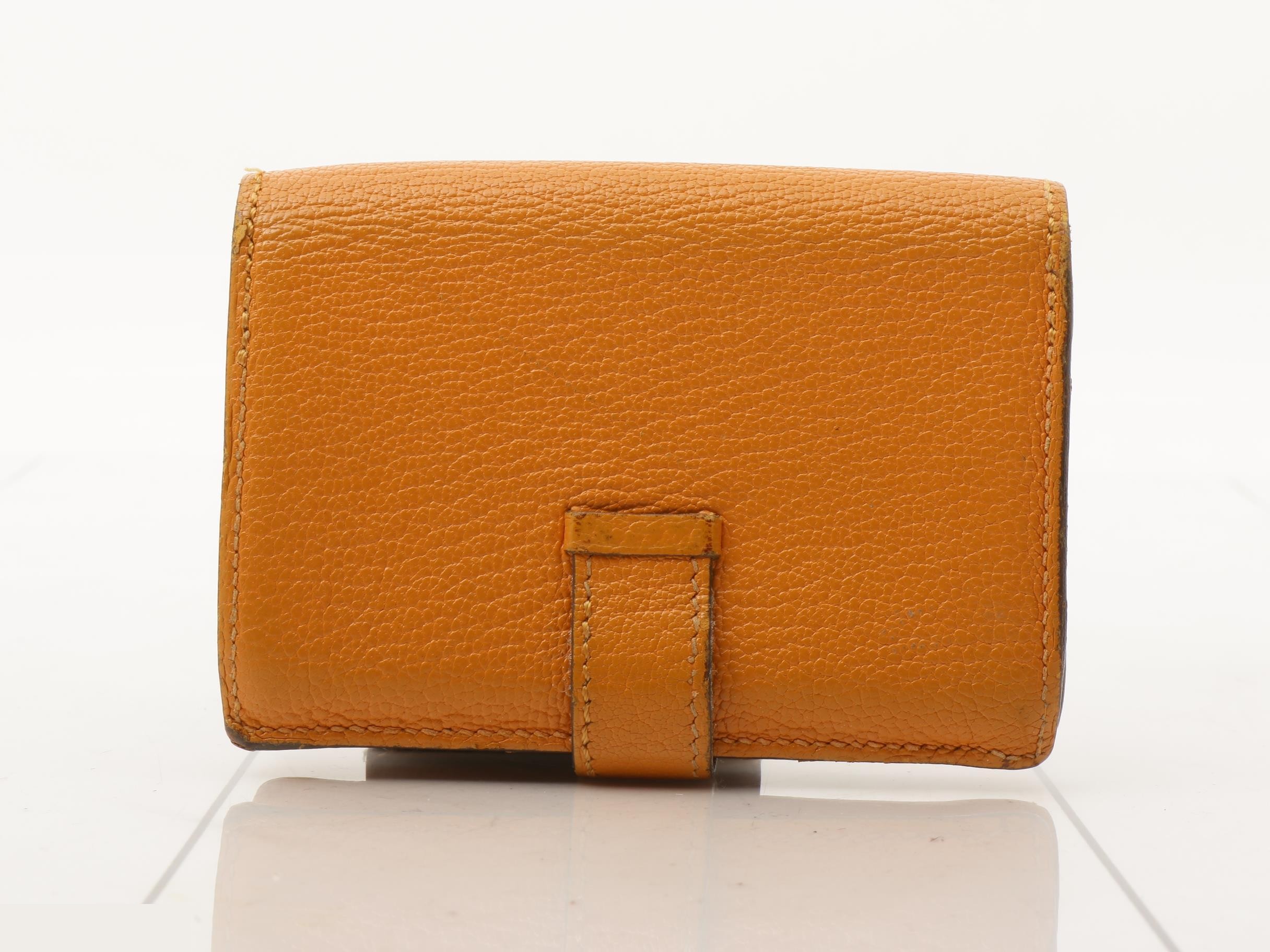 Bearn Compact Leather Bag, Orange, K Stamp — view 2