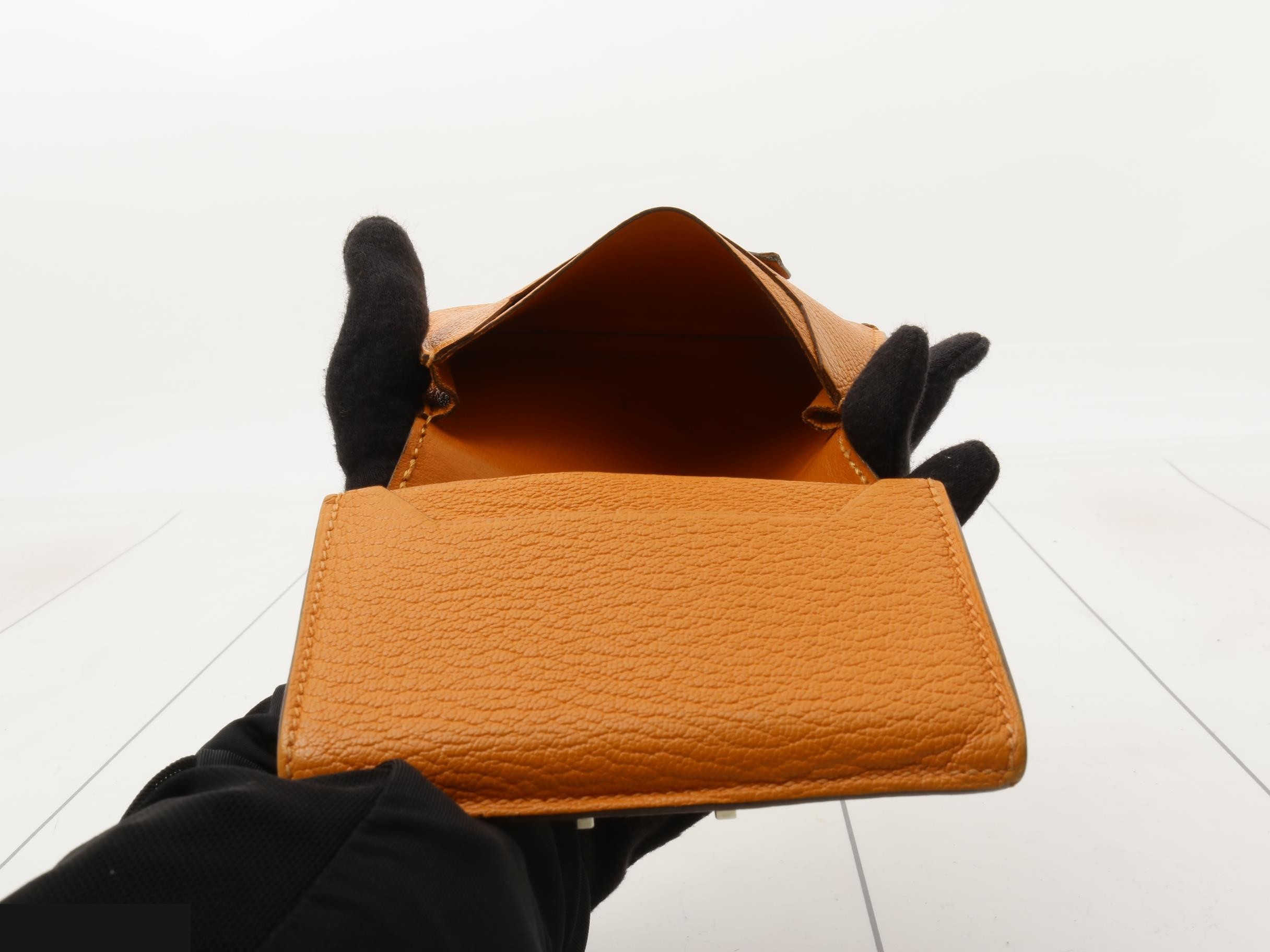Bearn Compact Leather Bag, Orange, K Stamp — view 4