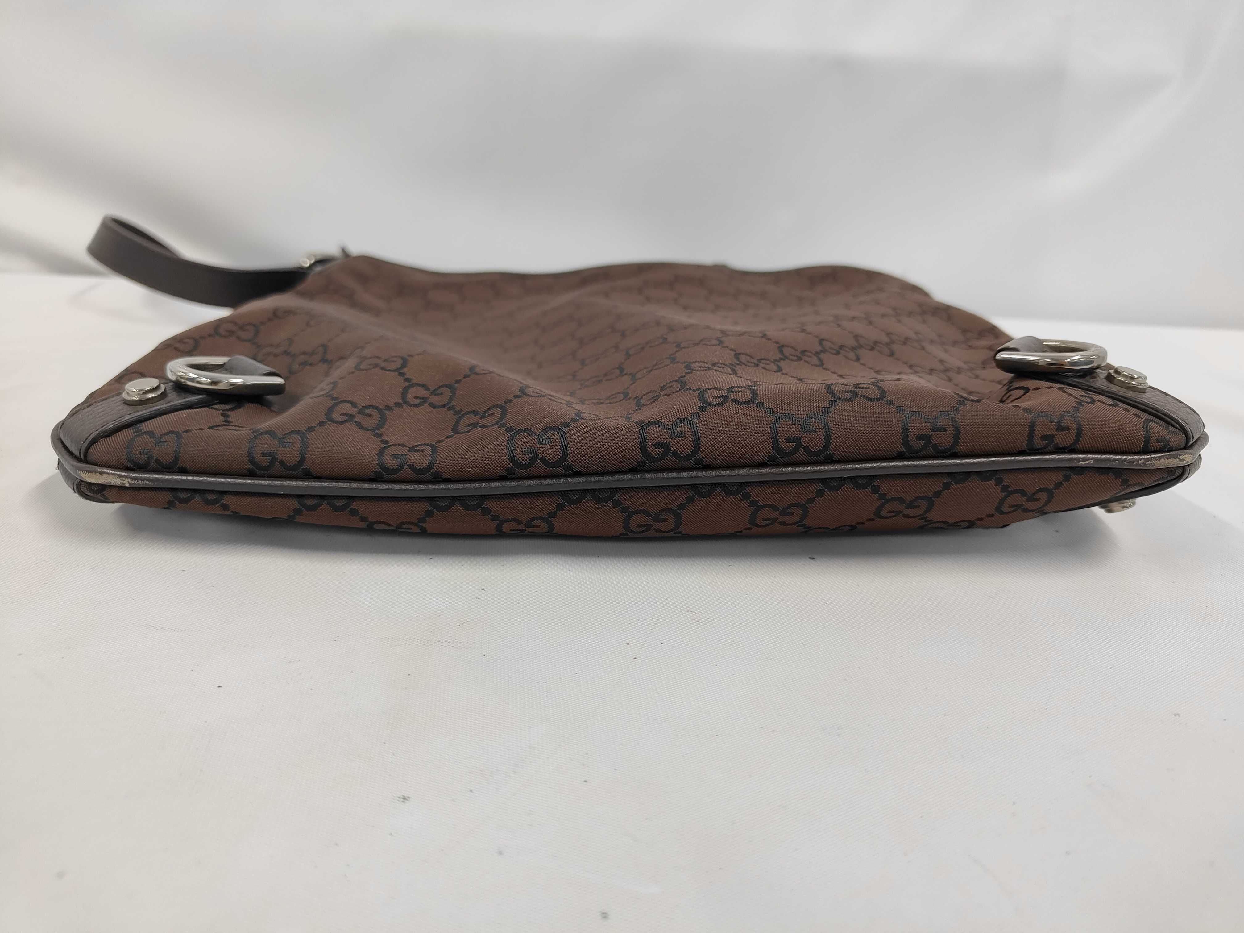 268642GG Nylon Abbey Shoulder Bag Brown Shoulder Bag — view 3