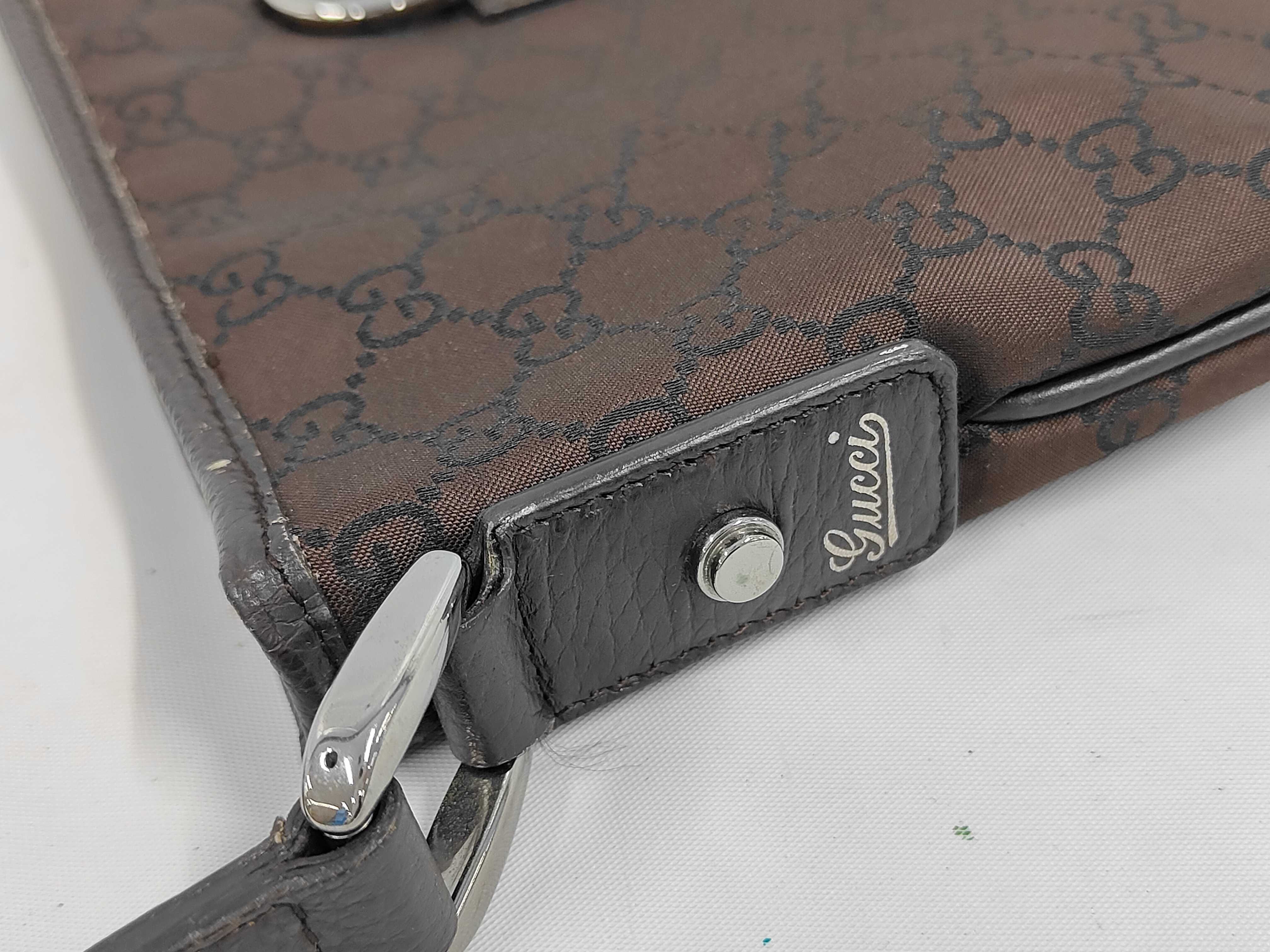 268642GG Nylon Abbey Shoulder Bag Brown Shoulder Bag — view 6