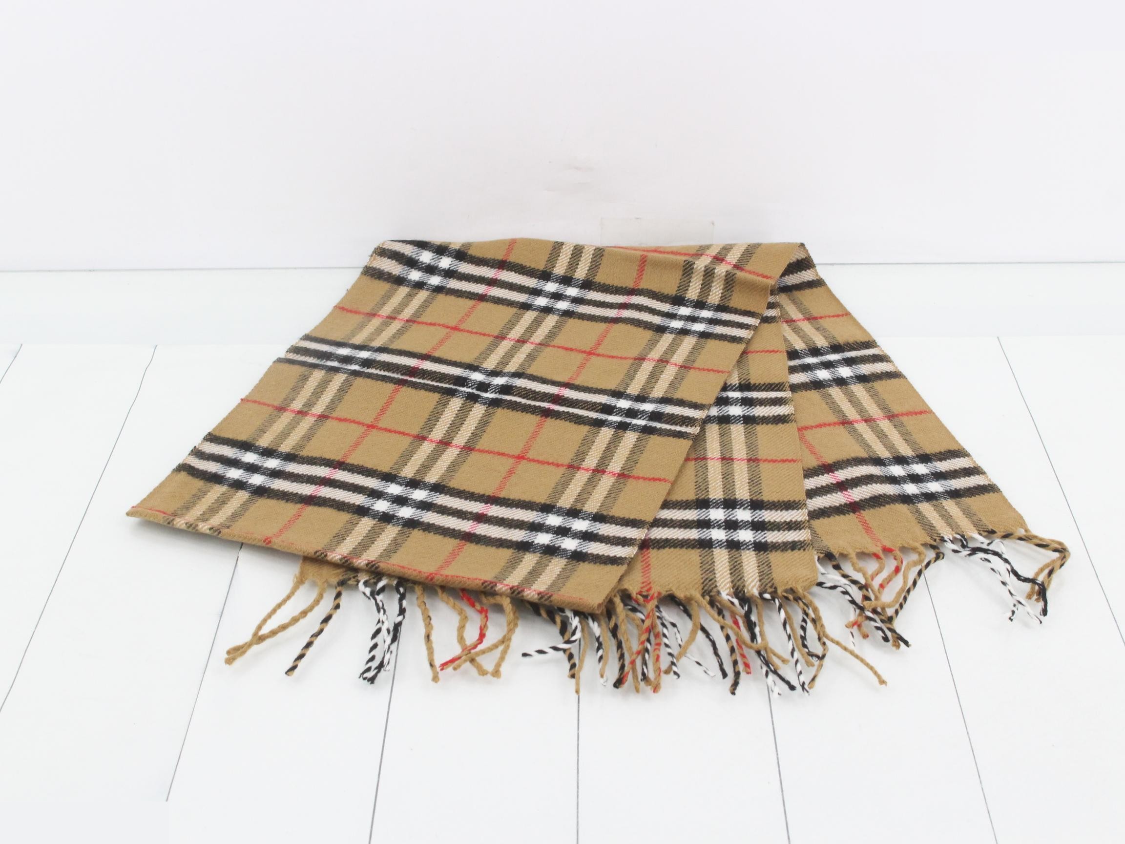 Nova Check Scarf - Brown — view 3