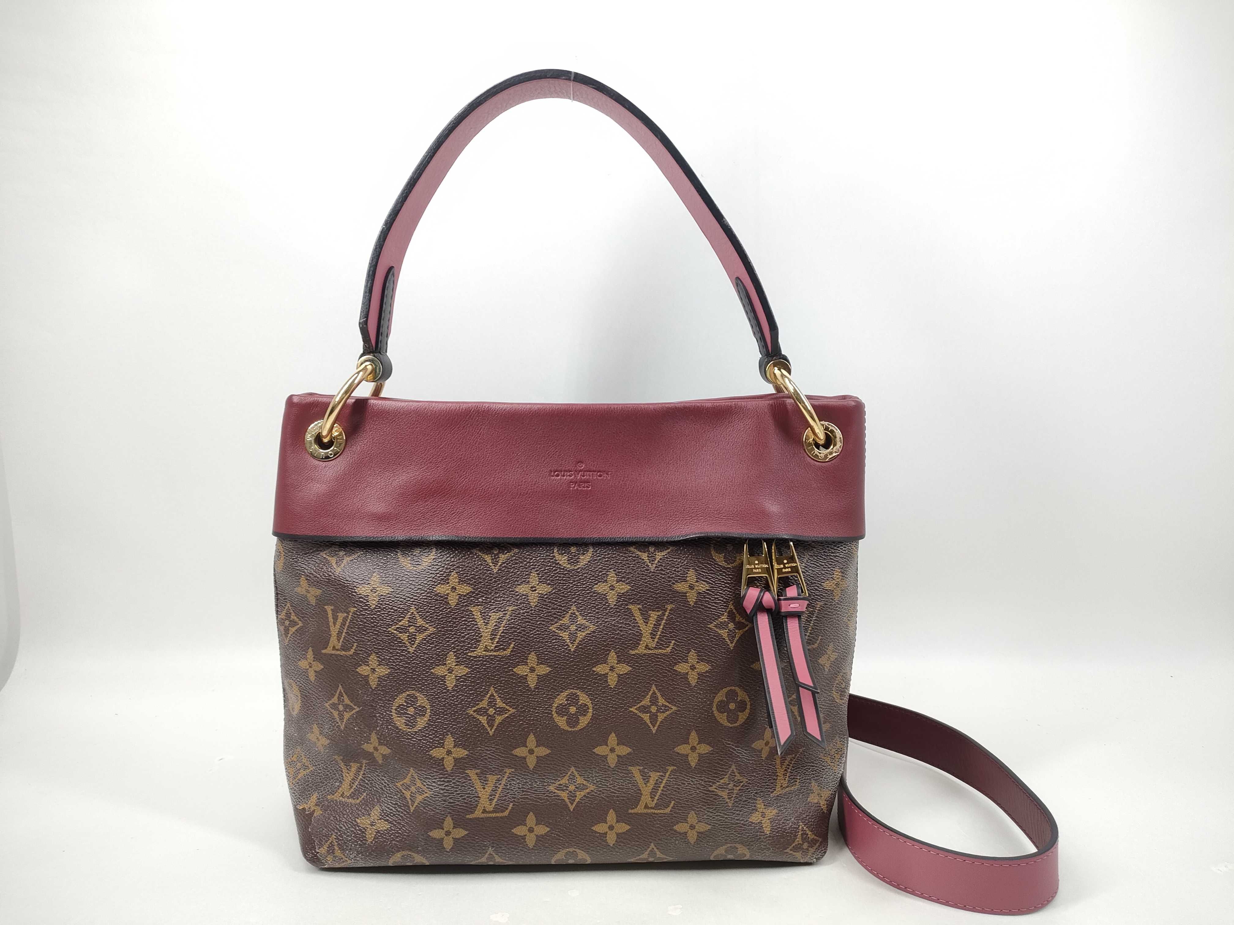 Monogram Tuileries Besace Tote Red Shoulder Bag