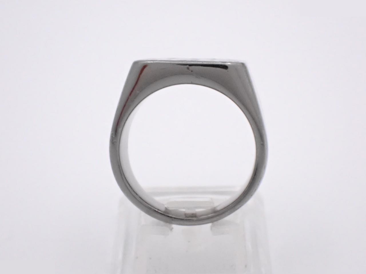 Gunmetal Mosaic Signet, Black, Size #21 — view 3