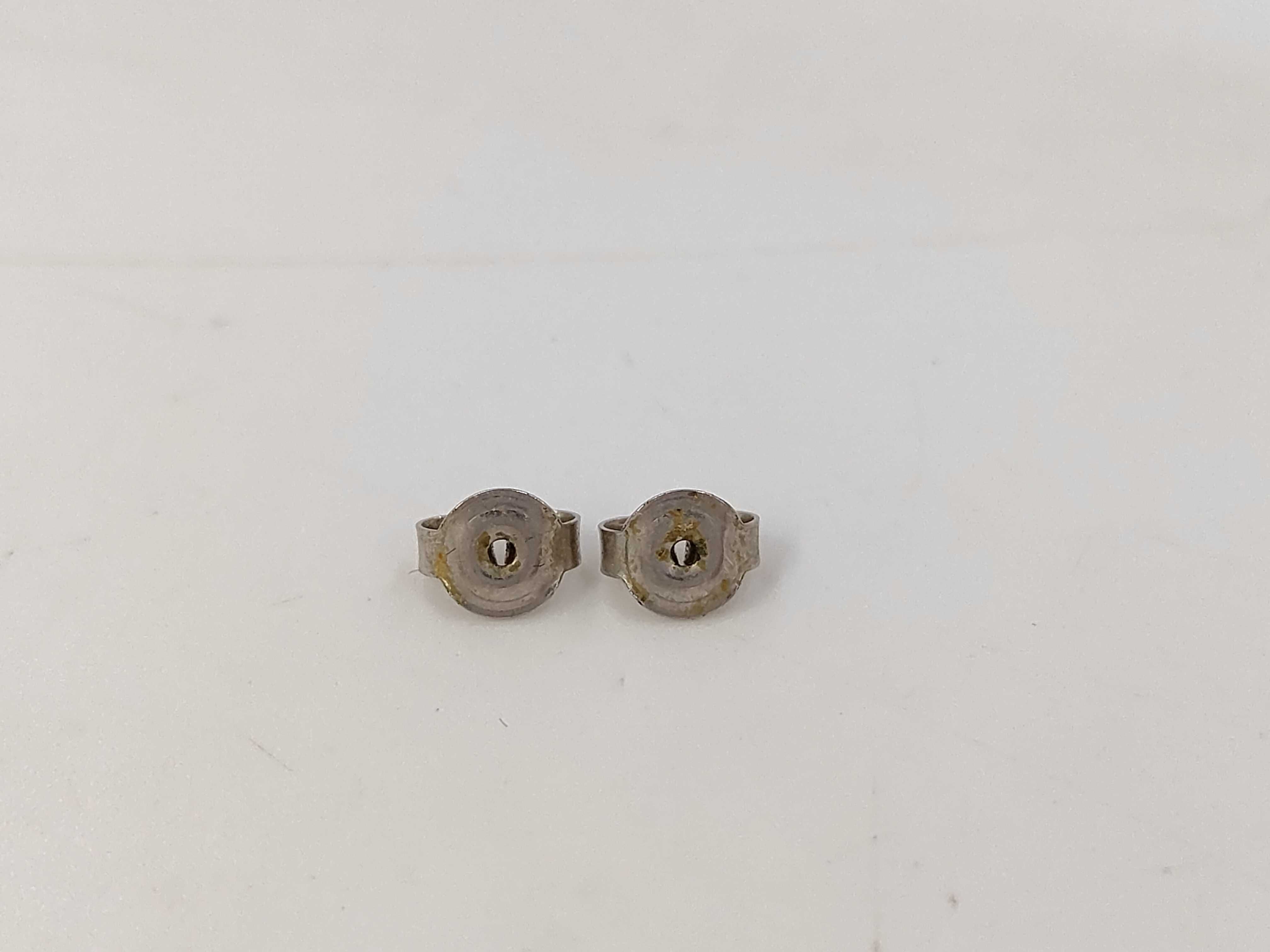 double circle silver earrings — view 4