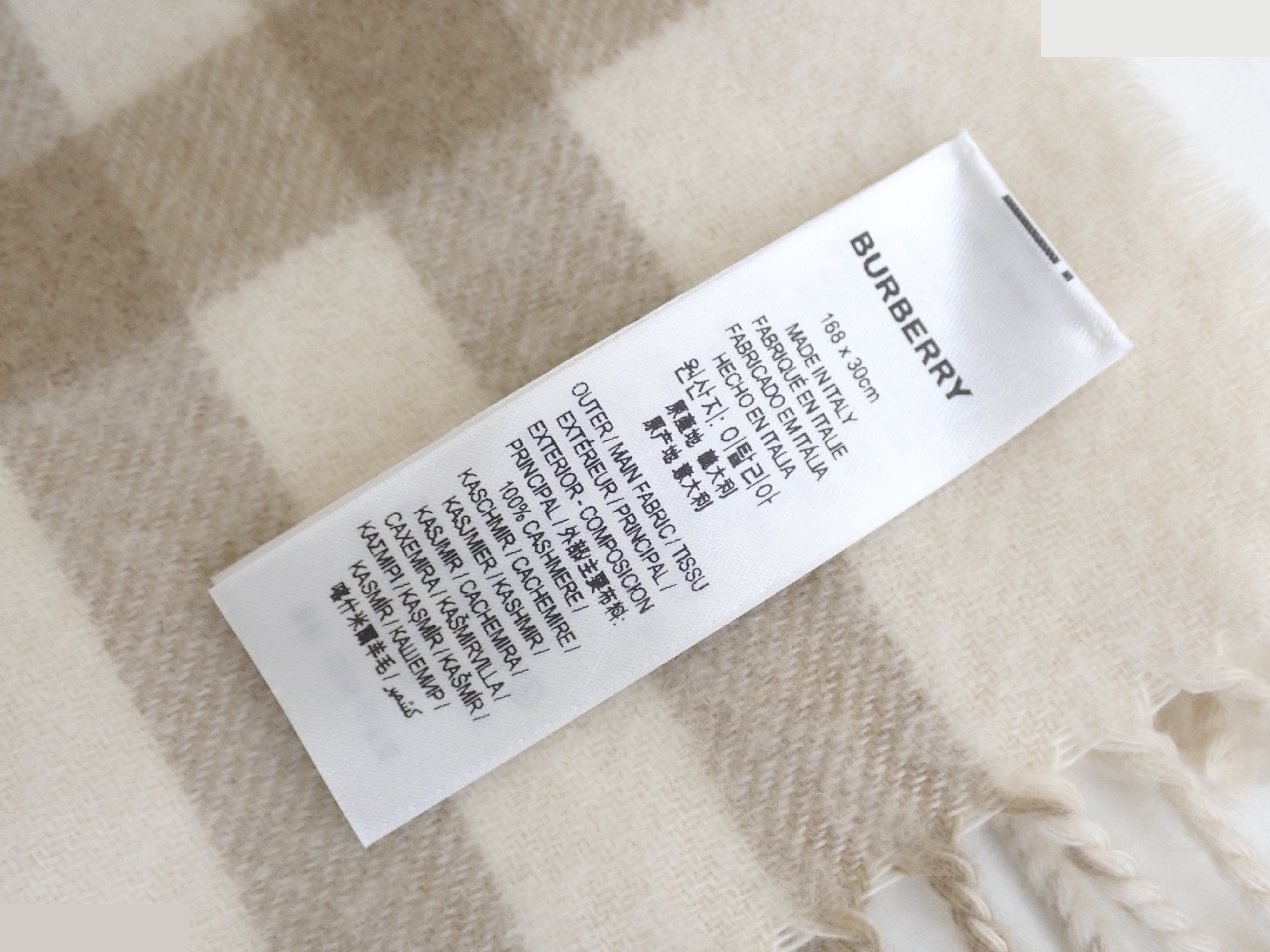 Reversible Cashmere Scarf — view 7