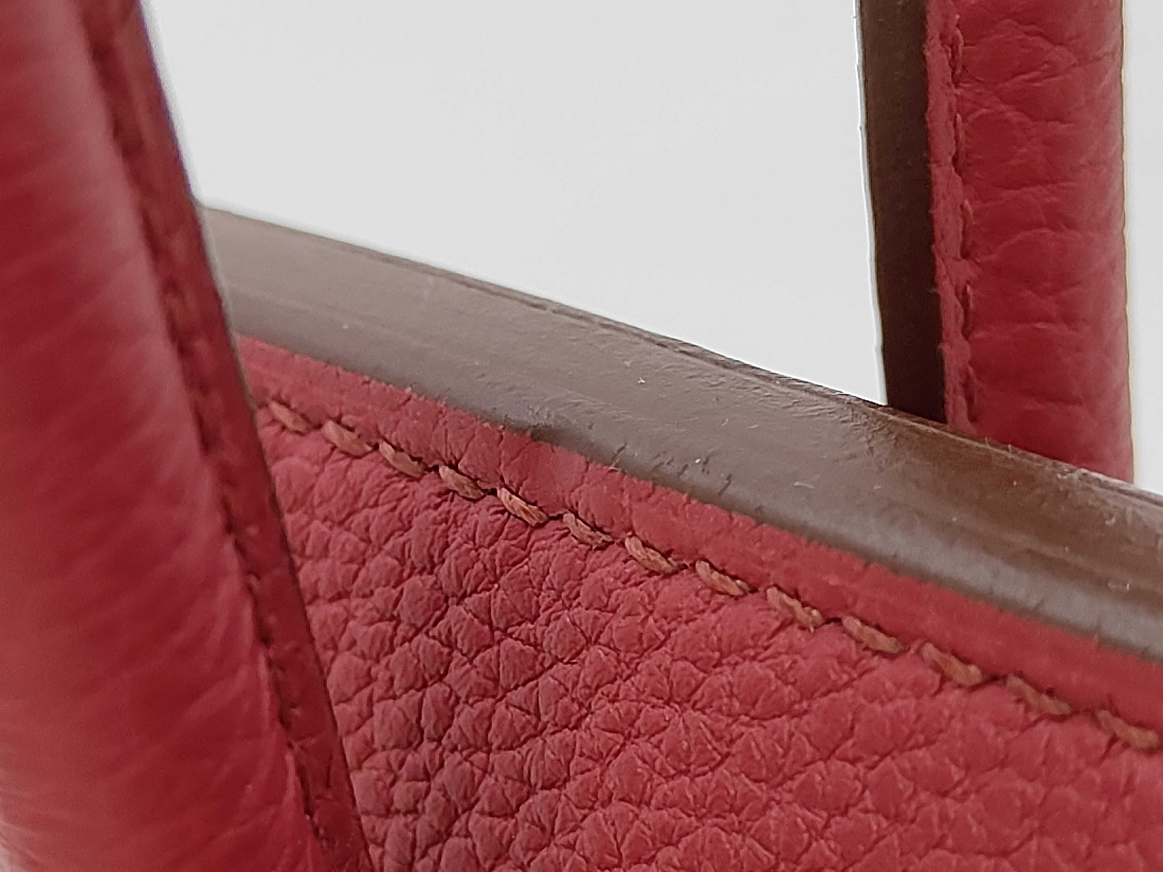 Birkin 30 Togo Ruby Gold Hardware B Stamp Handbag — view 8