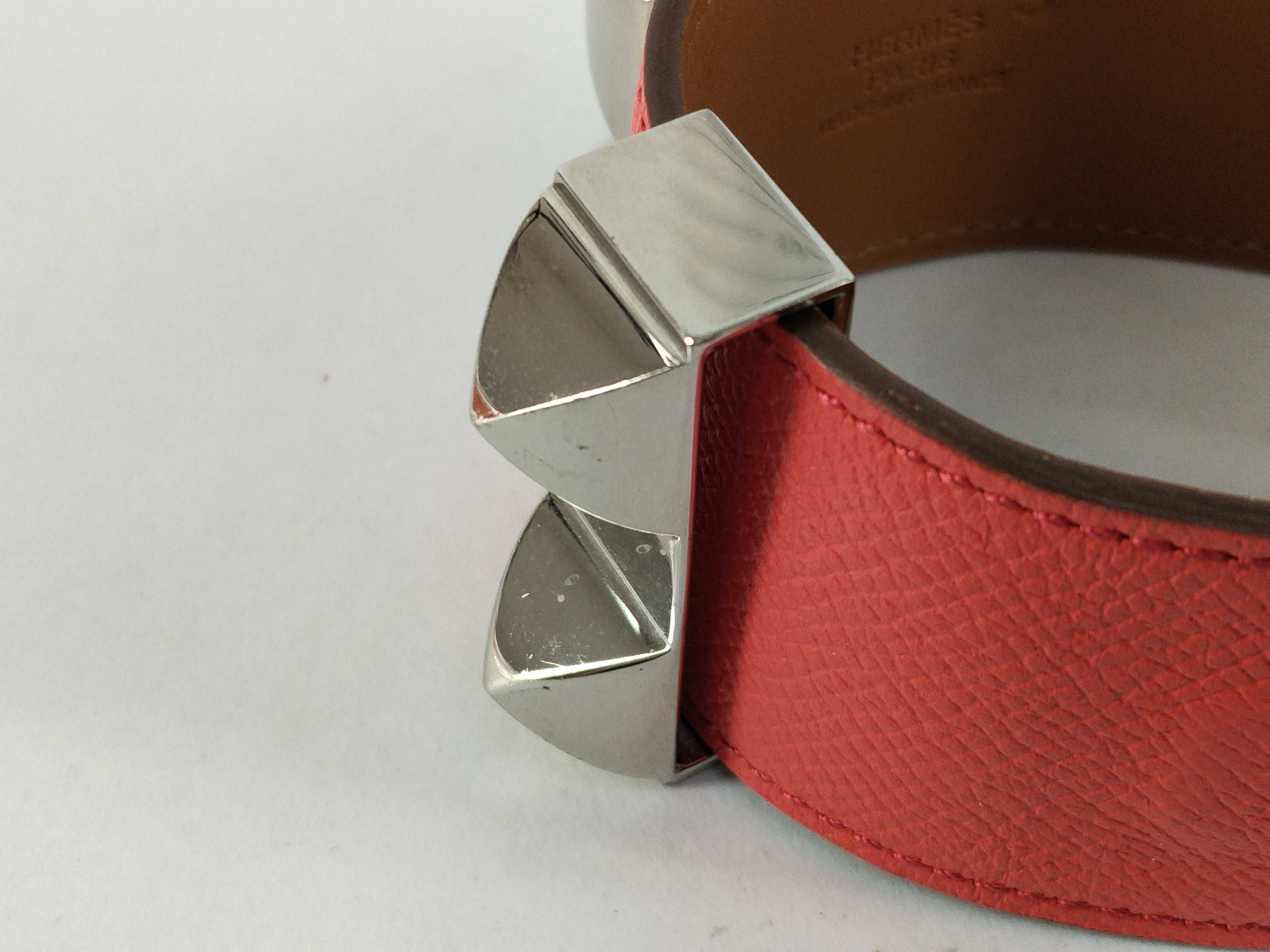 Collier de Chien T-stamped silver hardware leather bracelet (bracelet/bangle) — view 9