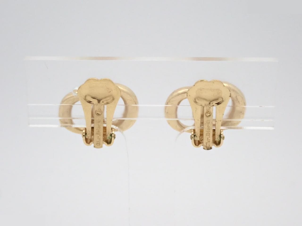 CD logo earrings — view 2