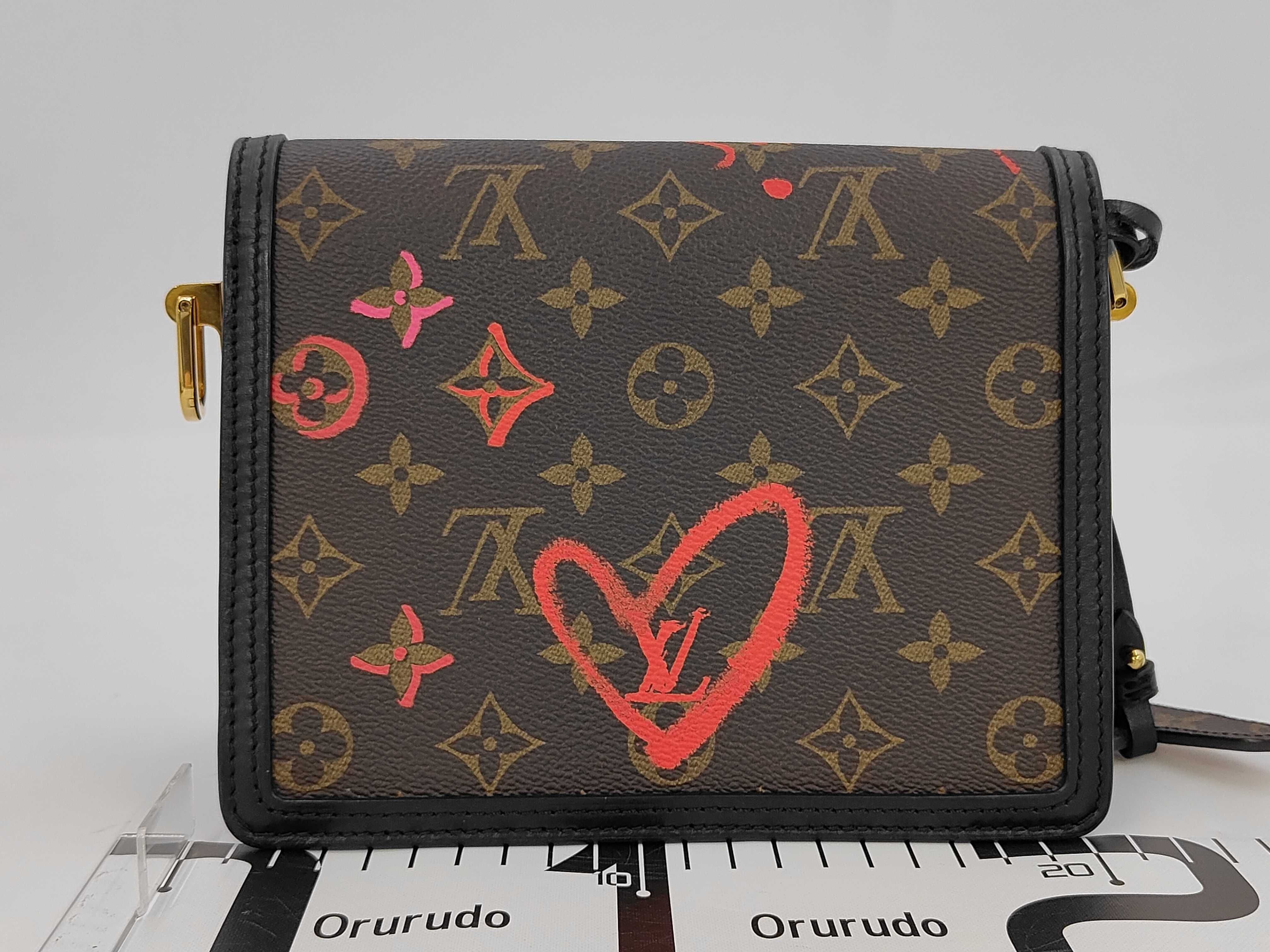 M45889 Monogram Dauphine MINI Fall in Love Shoulder Bag with Shoulder Strap and Charm (RFID detected) — view 2