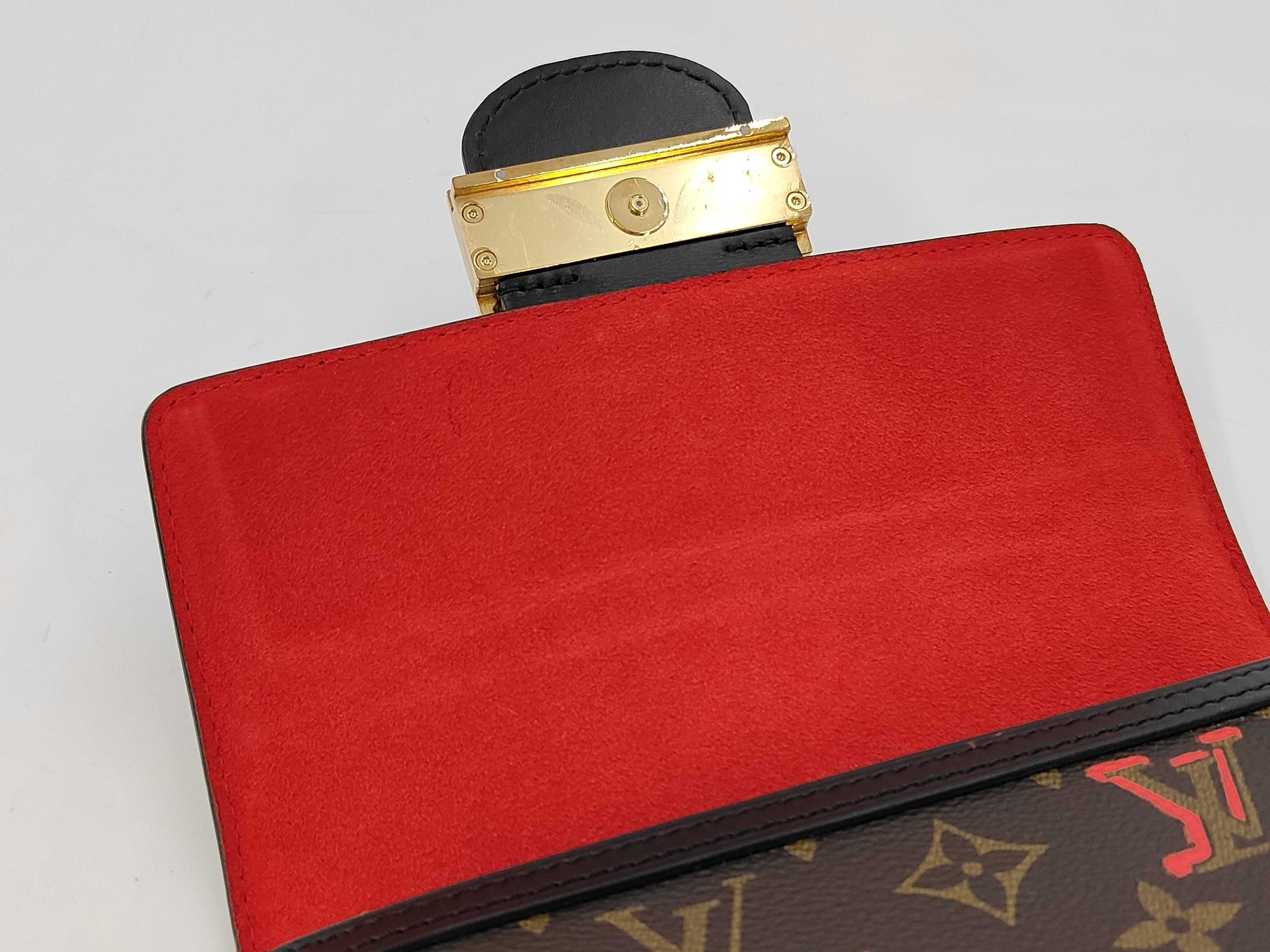 M45889 Monogram Dauphine MINI Fall in Love Shoulder Bag with Shoulder Strap and Charm (RFID detected) — view 11
