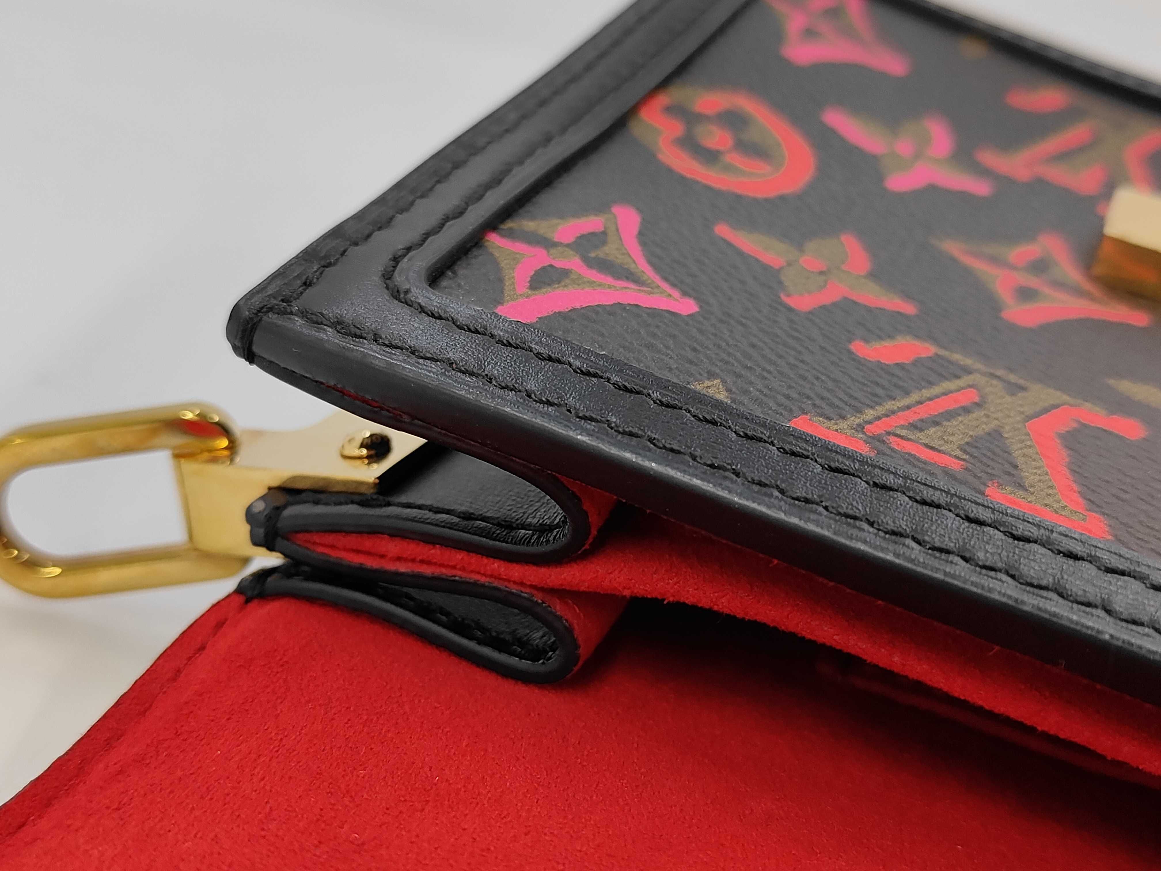 M45889 Monogram Dauphine MINI Fall in Love Shoulder Bag with Shoulder Strap and Charm (RFID detected) — view 12