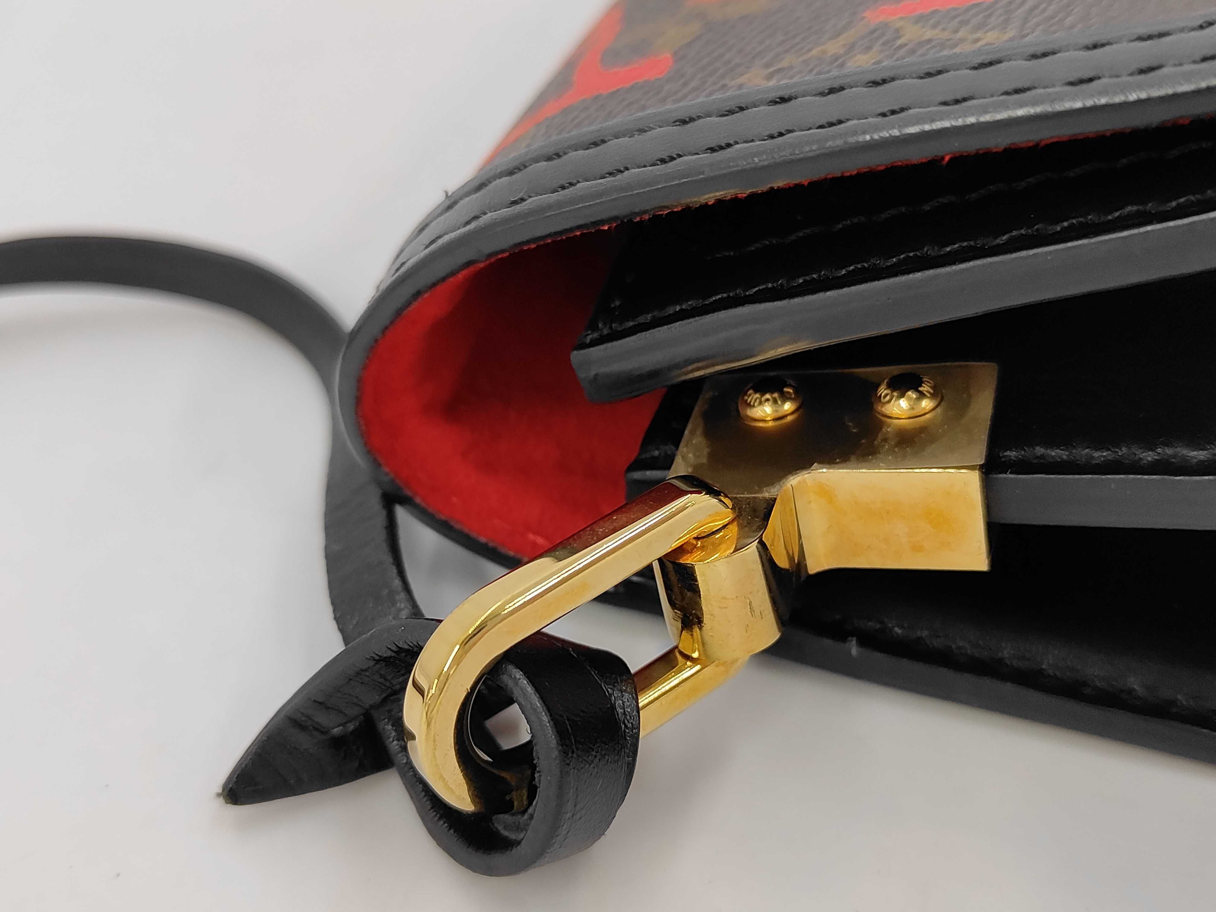 M45889 Monogram Dauphine MINI Fall in Love Shoulder Bag with Shoulder Strap and Charm (RFID detected) — view 5