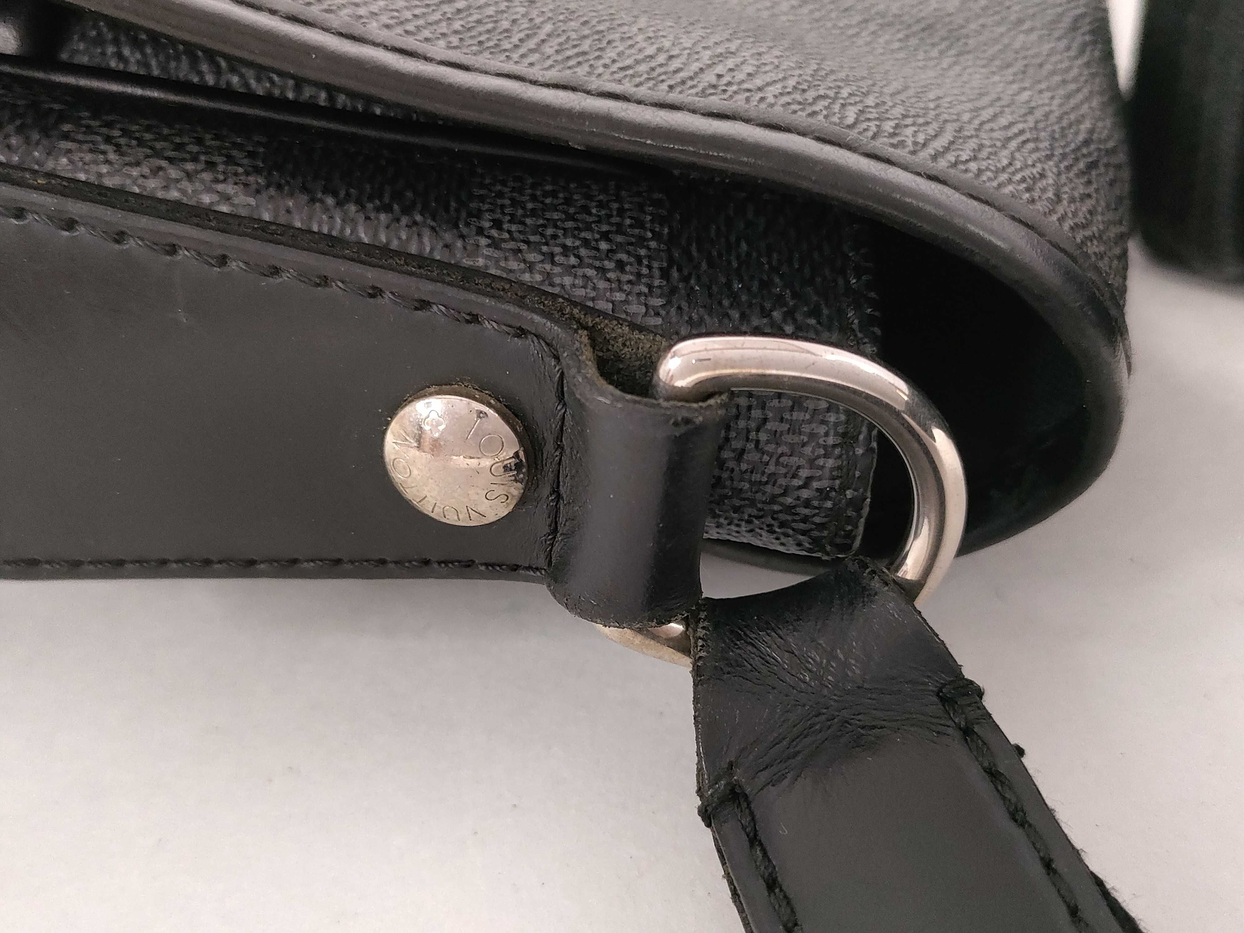 Damier Graphite Shoulder Bag, Black — view 5