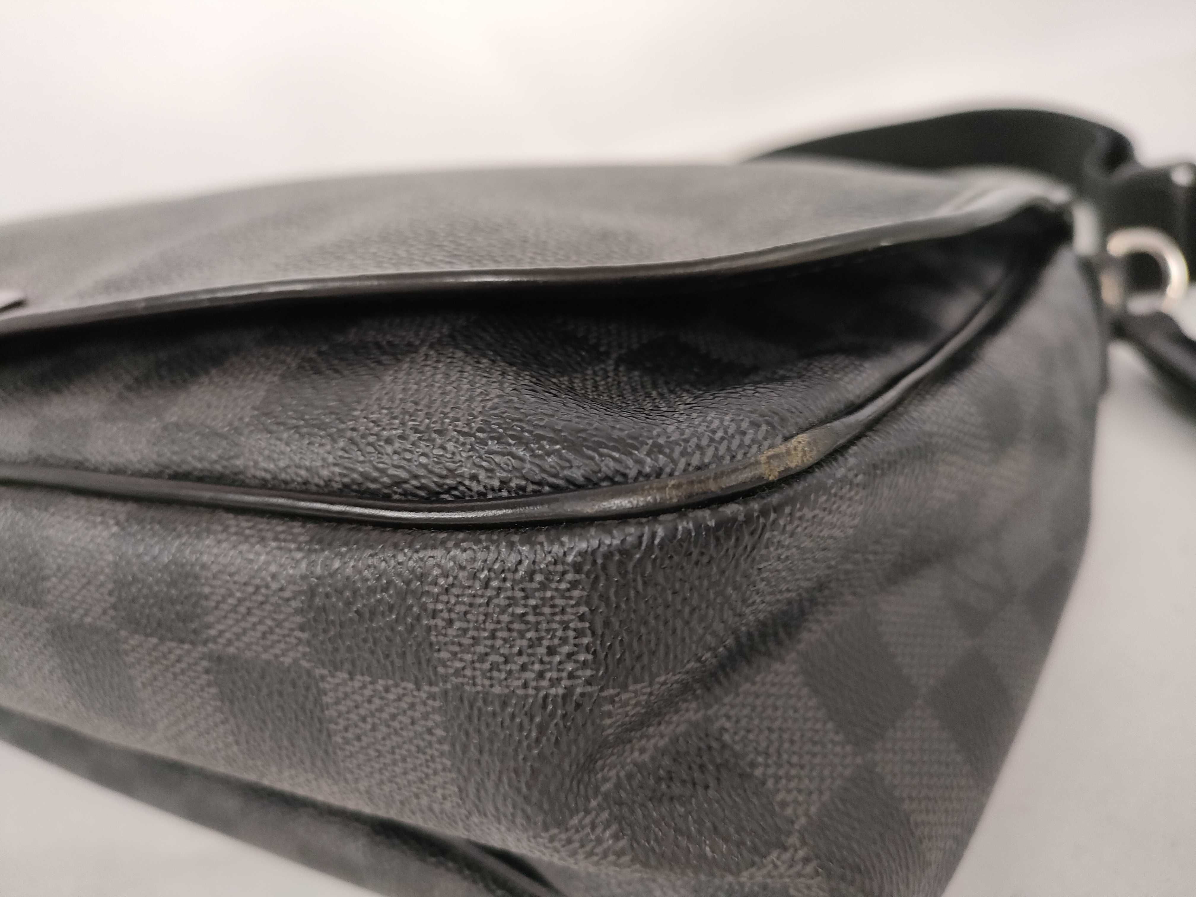 Damier Graphite Shoulder Bag, Black — view 6