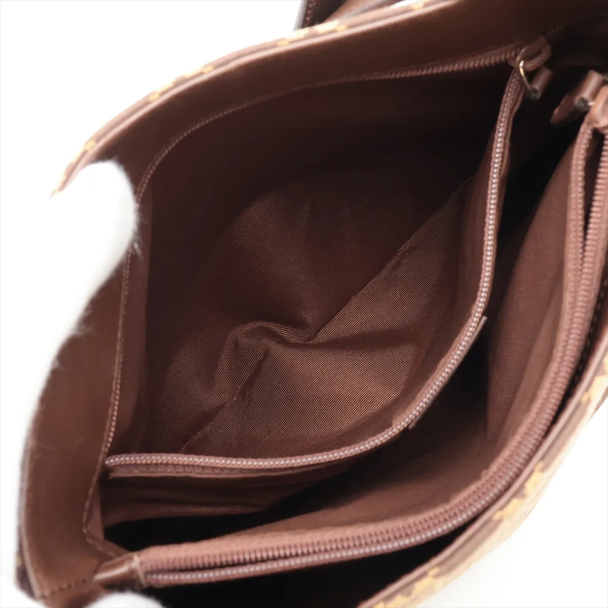 GG Canvas x Leather Shoulder Bag Brown — view 9